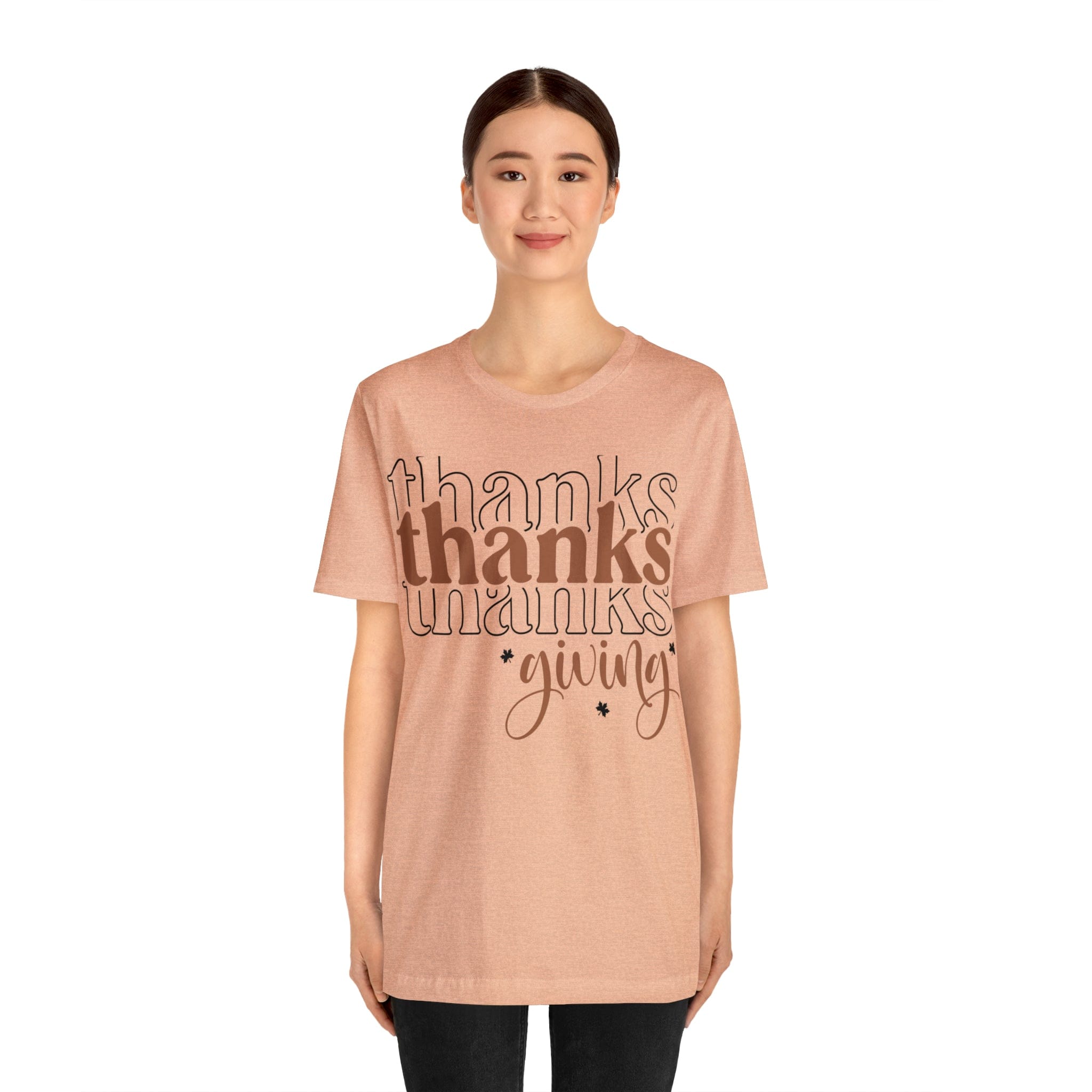 Printify T-Shirt THANKSgiving  - Jersey Short Sleeve Tee