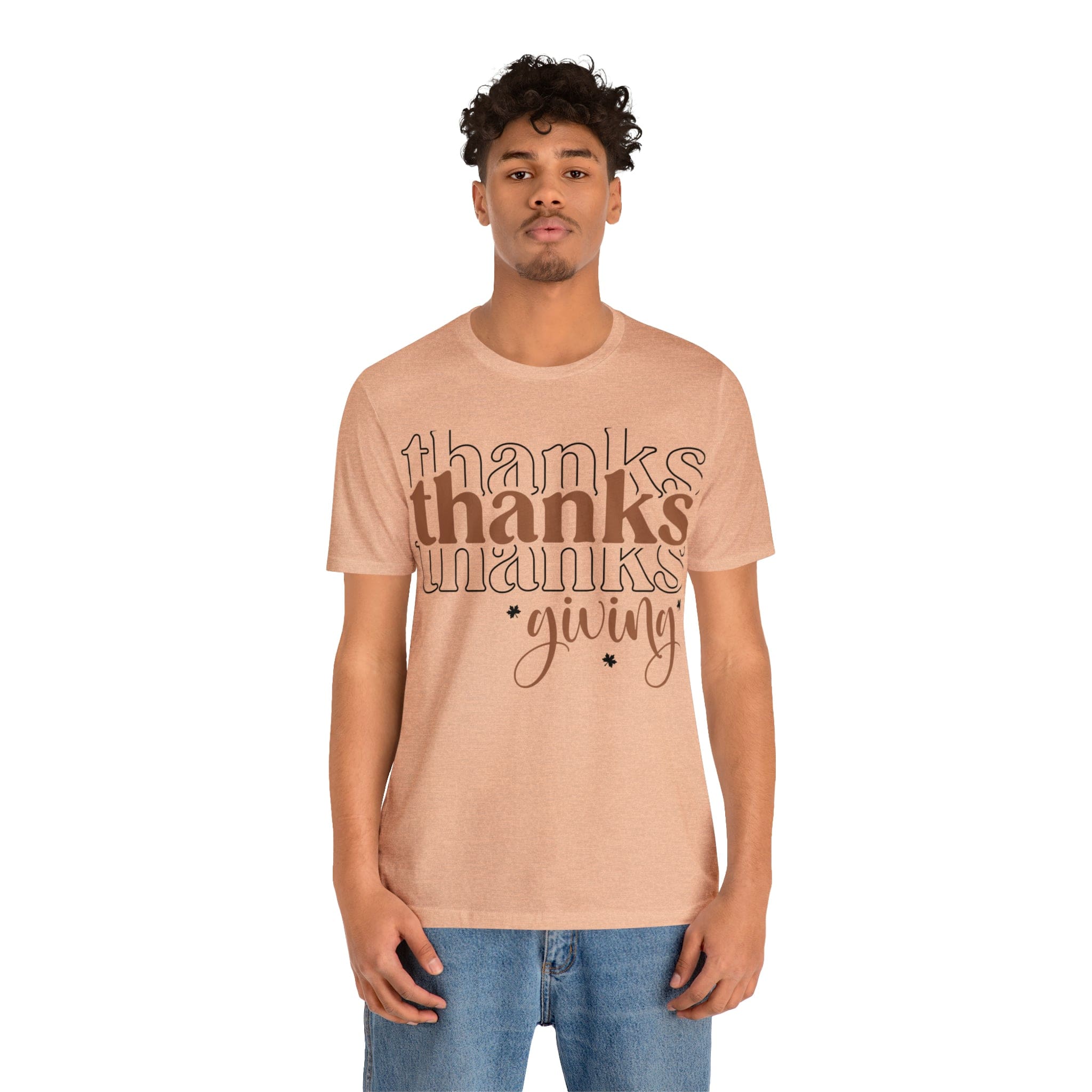 Printify T-Shirt THANKSgiving  - Jersey Short Sleeve Tee