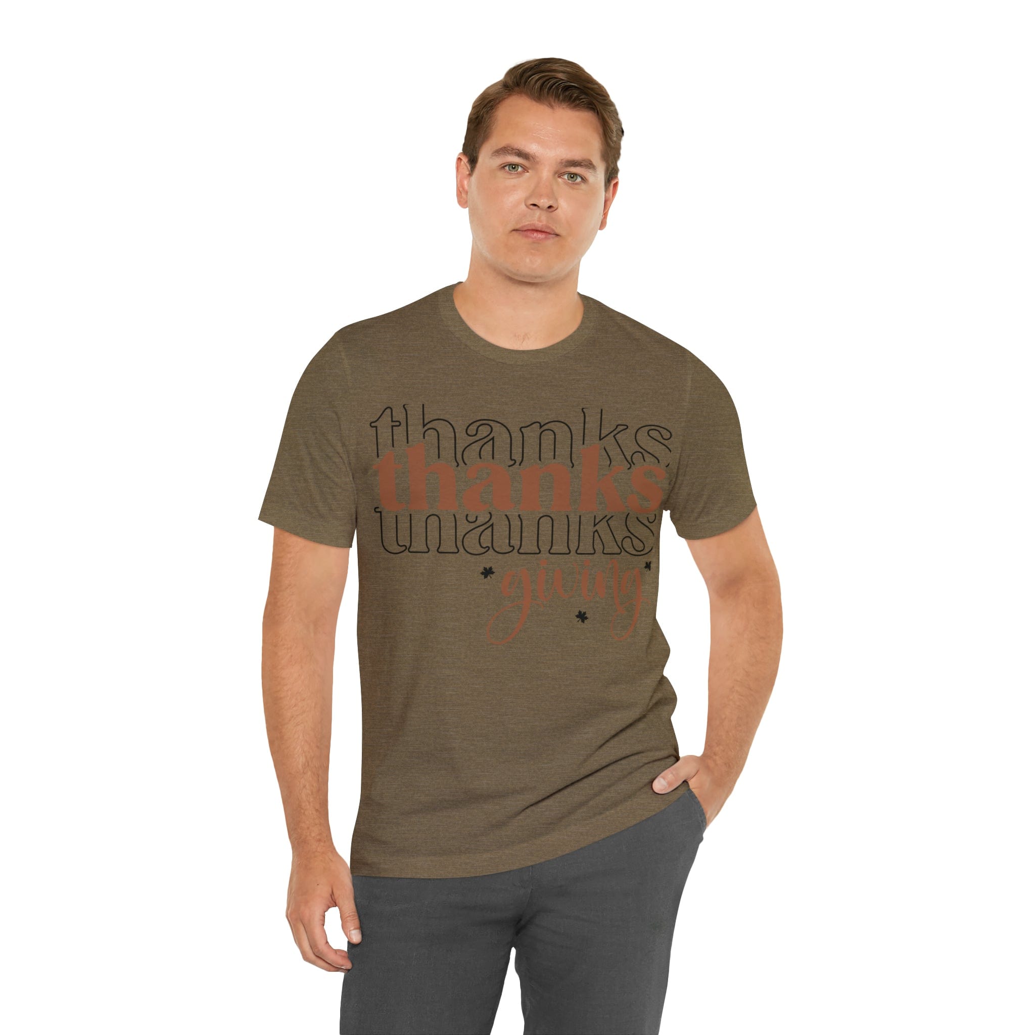 Printify T-Shirt THANKSgiving  - Jersey Short Sleeve Tee