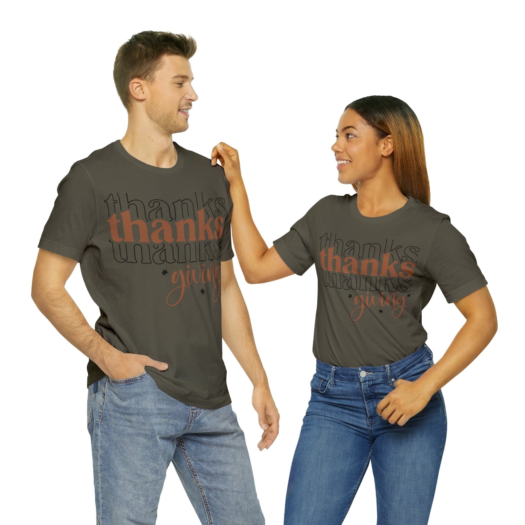 Printify T-Shirt Army / S THANKSgiving  - Jersey Short Sleeve Tee