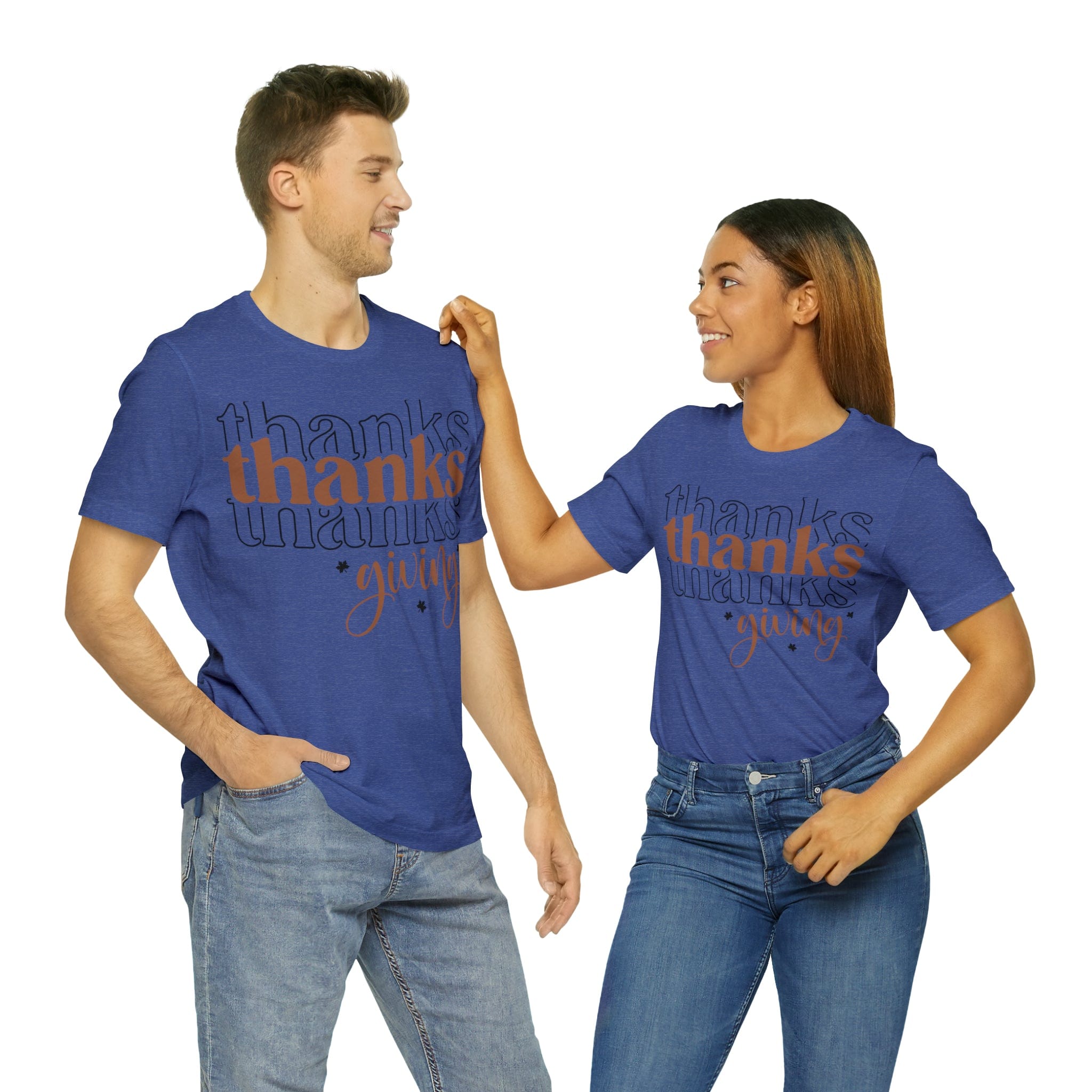 Printify T-Shirt Heather True Royal / XL THANKSgiving  - Jersey Short Sleeve Tee