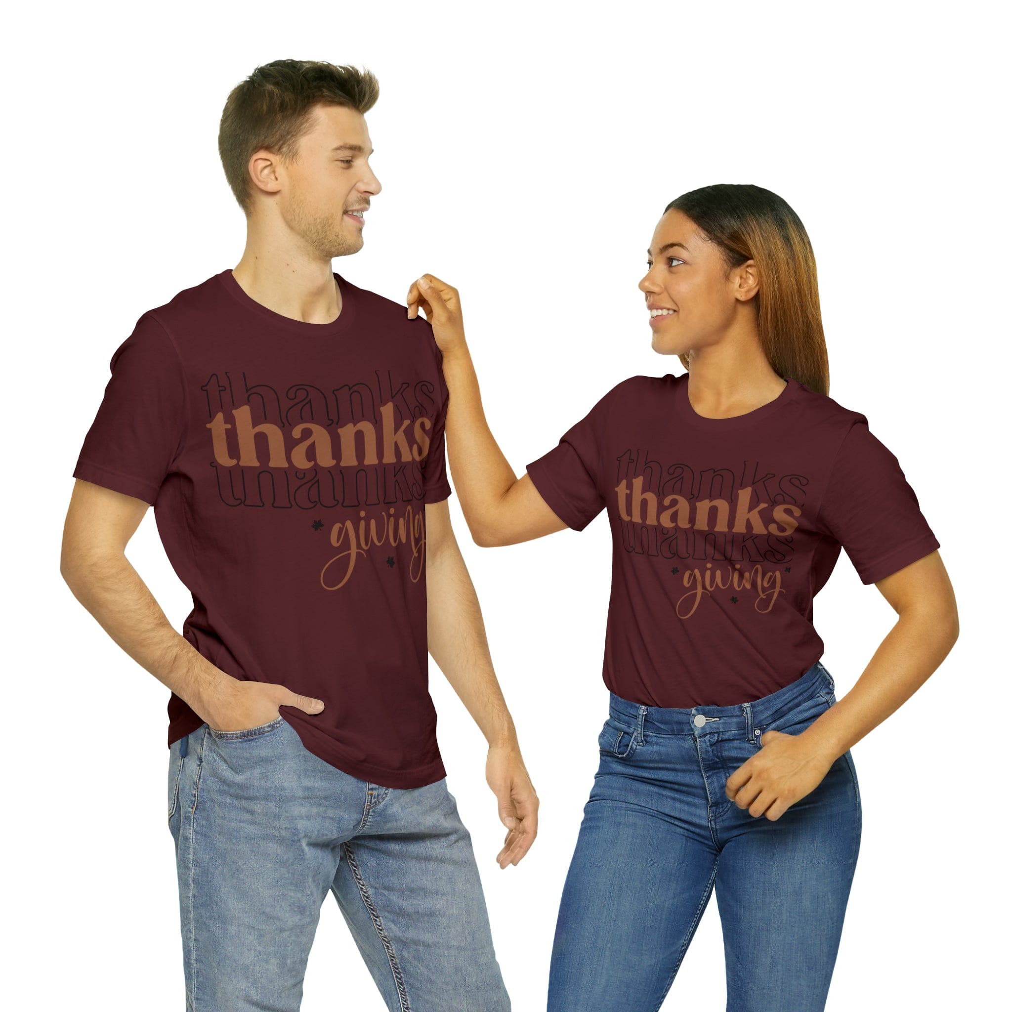 Printify T-Shirt THANKSgiving  - Jersey Short Sleeve Tee