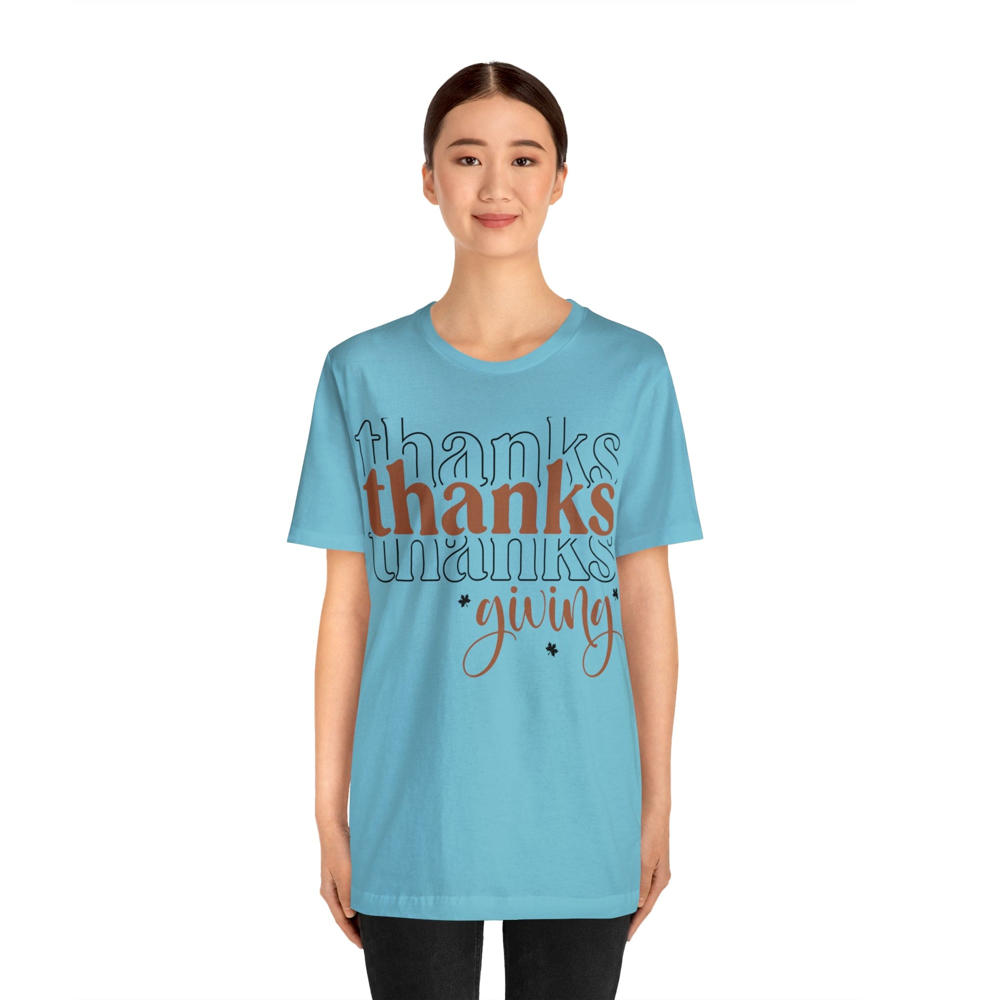 Printify T-Shirt THANKSgiving  - Jersey Short Sleeve Tee