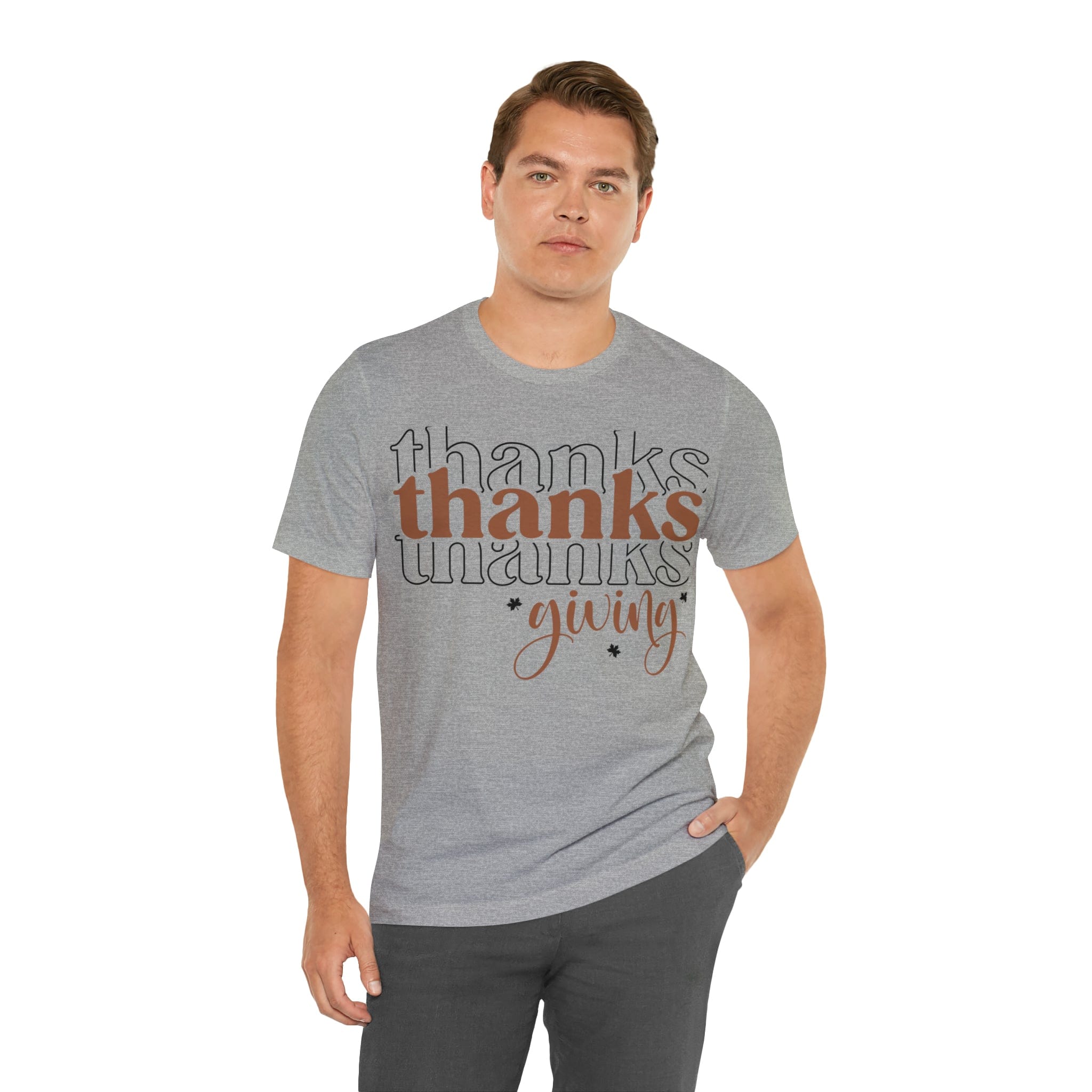 Printify T-Shirt THANKSgiving  - Jersey Short Sleeve Tee