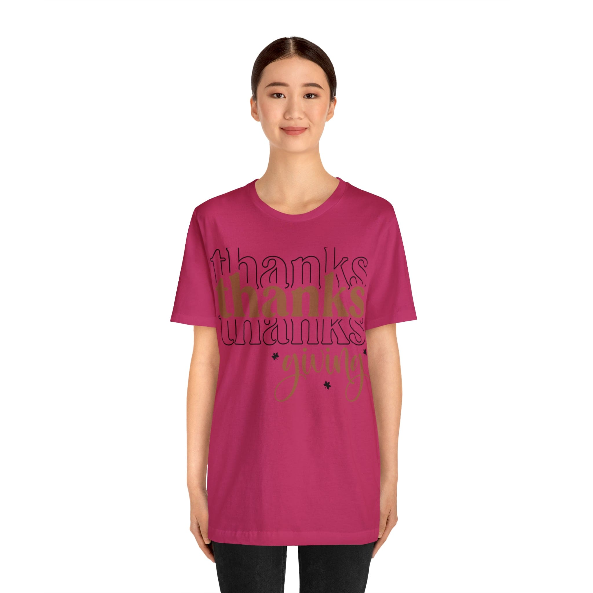 Printify T-Shirt THANKSgiving  - Jersey Short Sleeve Tee