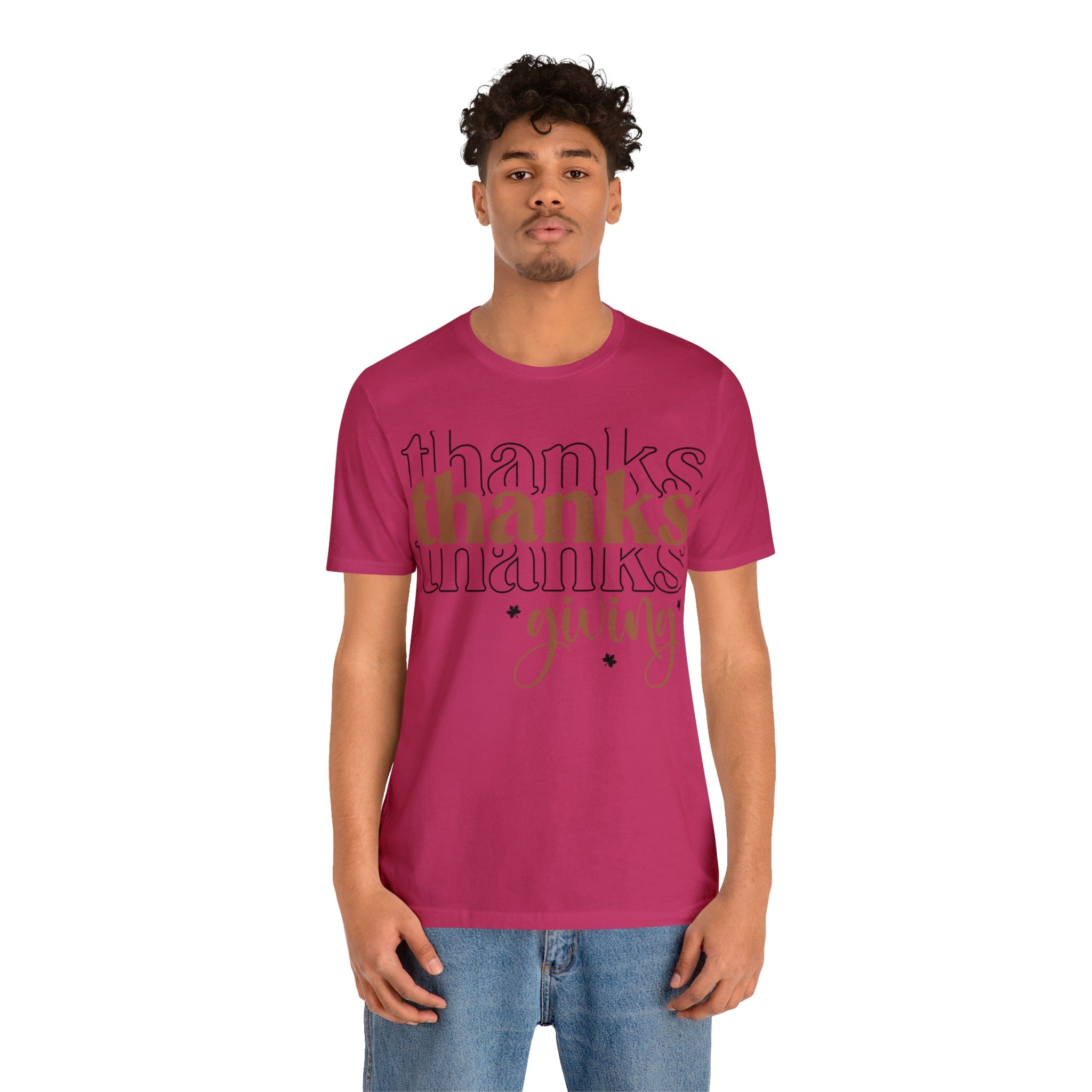 Printify T-Shirt THANKSgiving  - Jersey Short Sleeve Tee