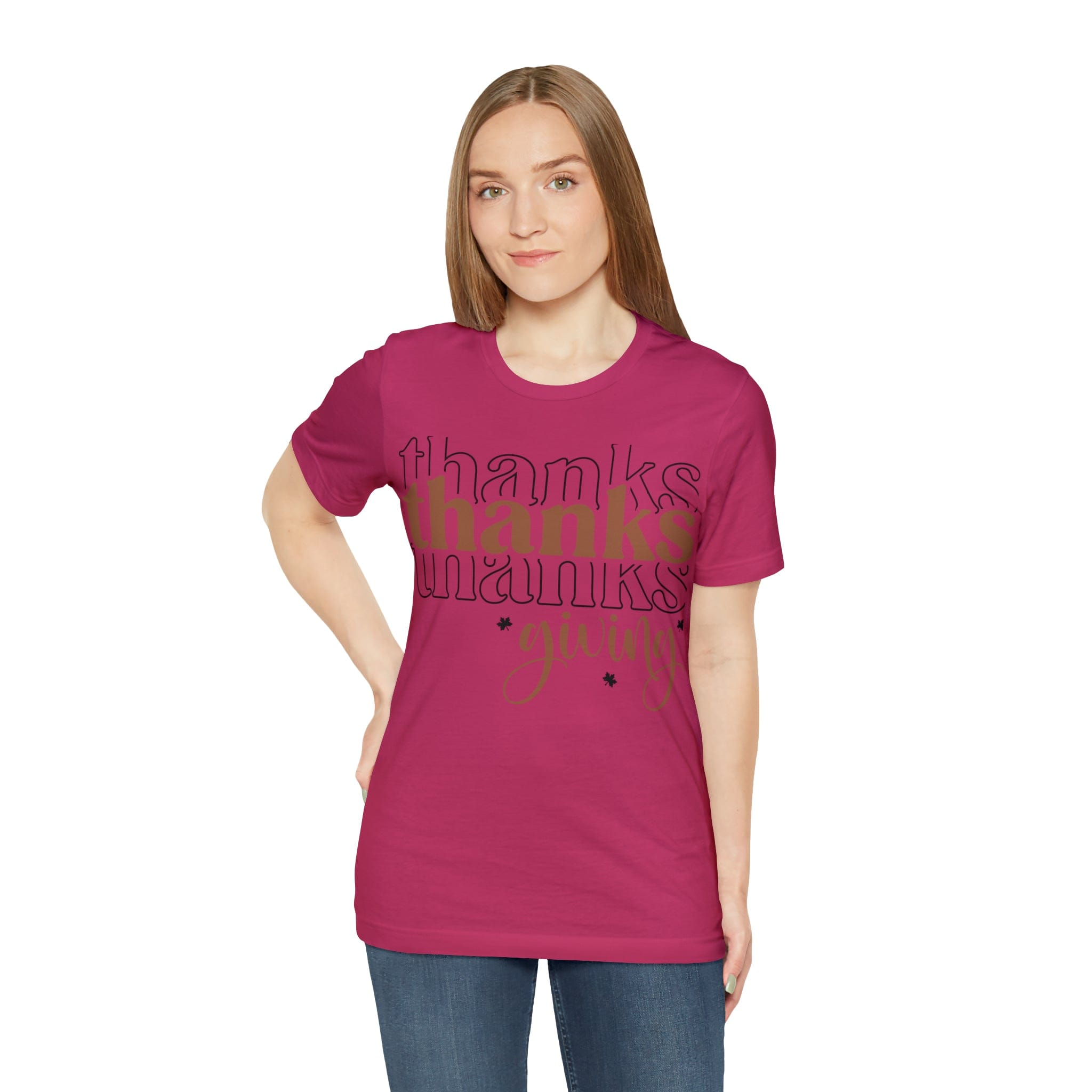 Printify T-Shirt THANKSgiving  - Jersey Short Sleeve Tee