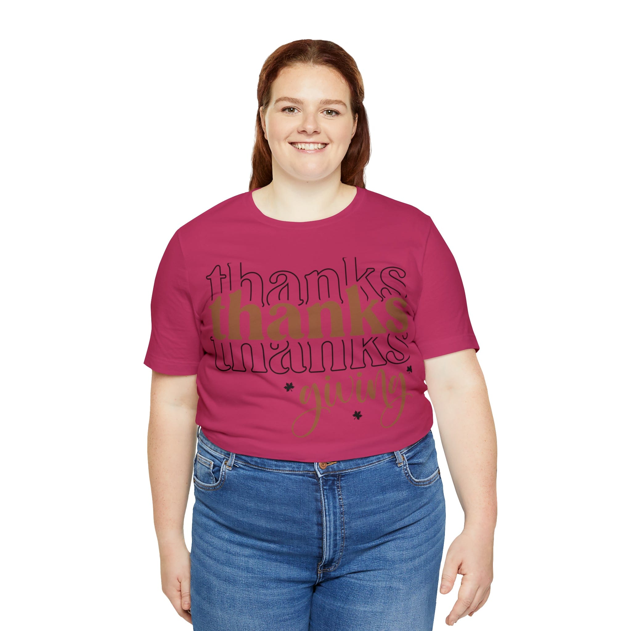 Printify T-Shirt THANKSgiving  - Jersey Short Sleeve Tee