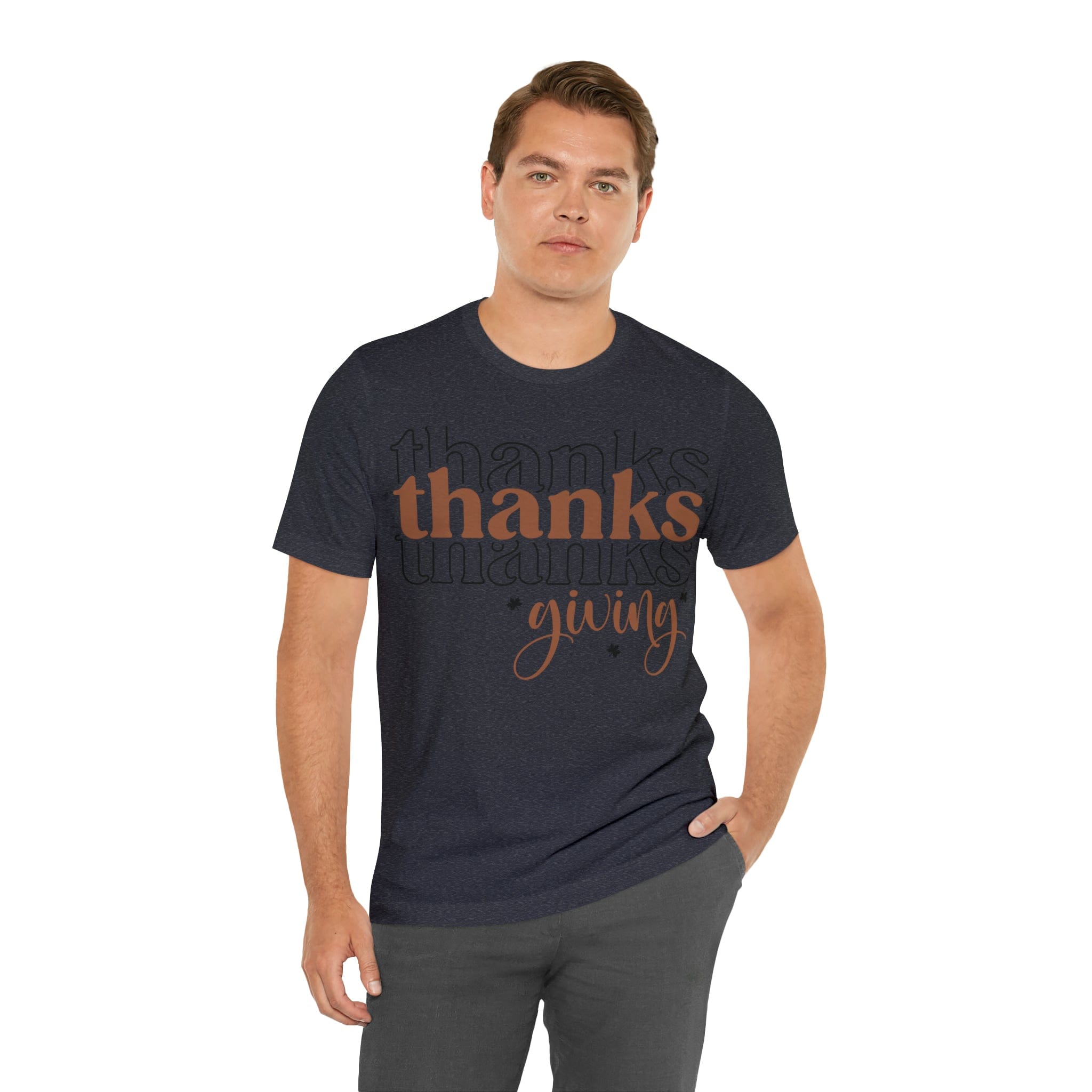 Printify T-Shirt THANKSgiving  - Jersey Short Sleeve Tee