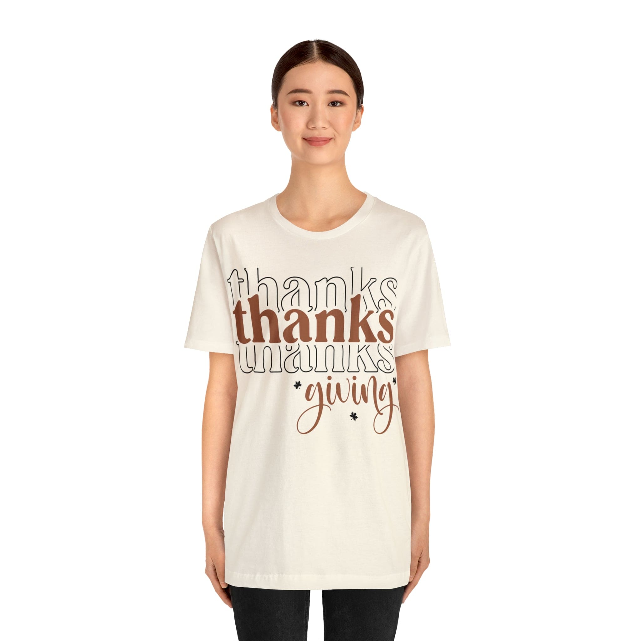 Printify T-Shirt THANKSgiving  - Jersey Short Sleeve Tee