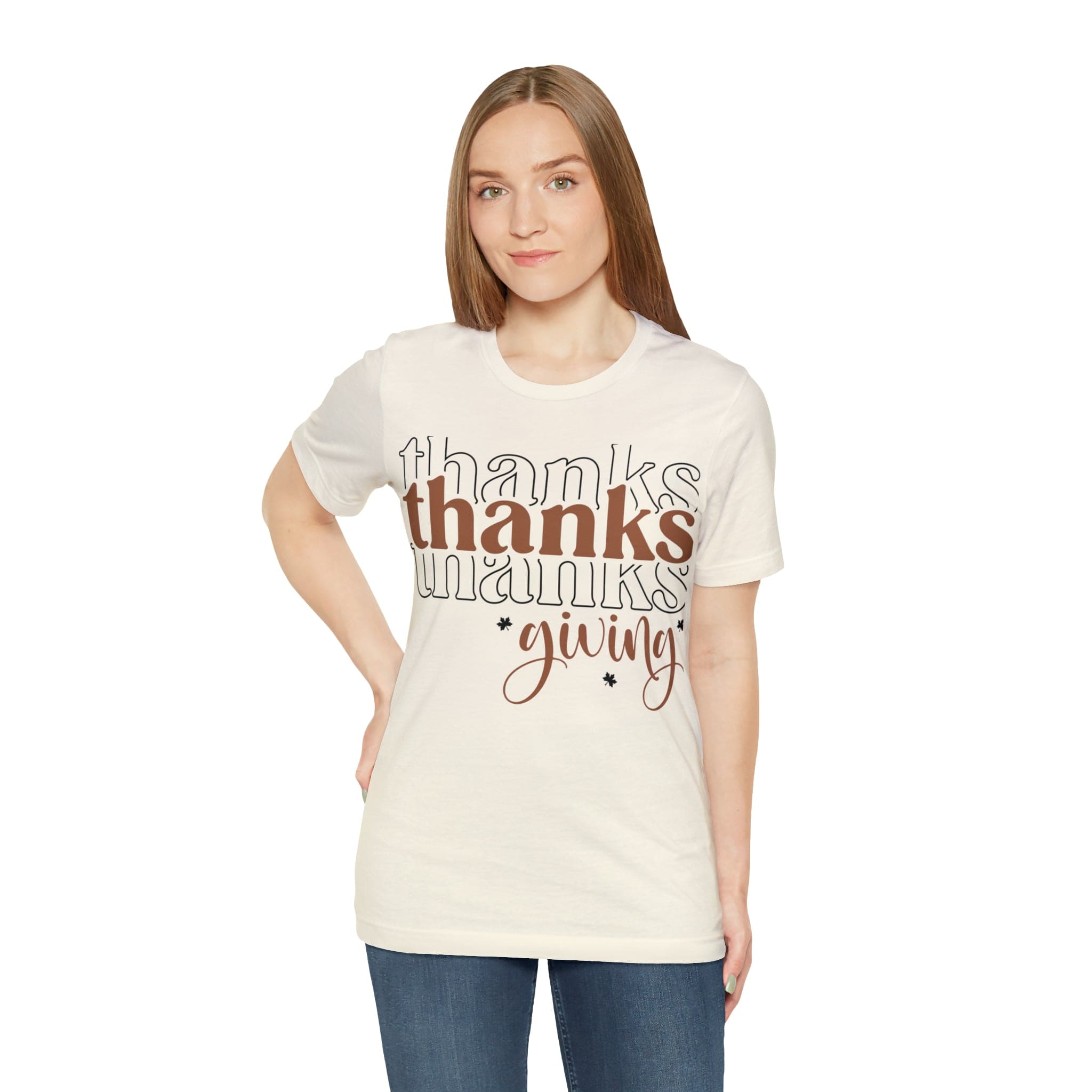 Printify T-Shirt THANKSgiving  - Jersey Short Sleeve Tee