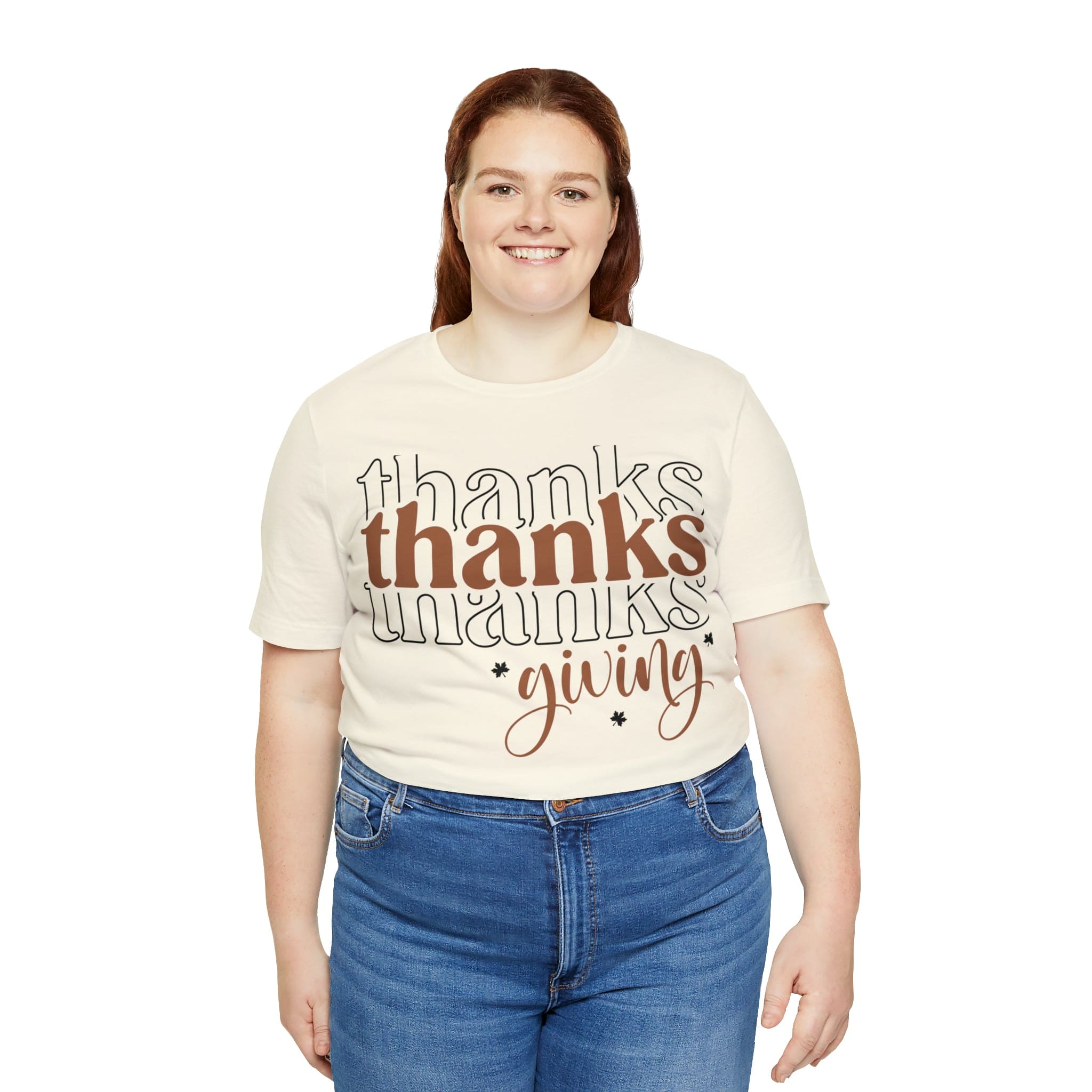 Printify T-Shirt THANKSgiving  - Jersey Short Sleeve Tee