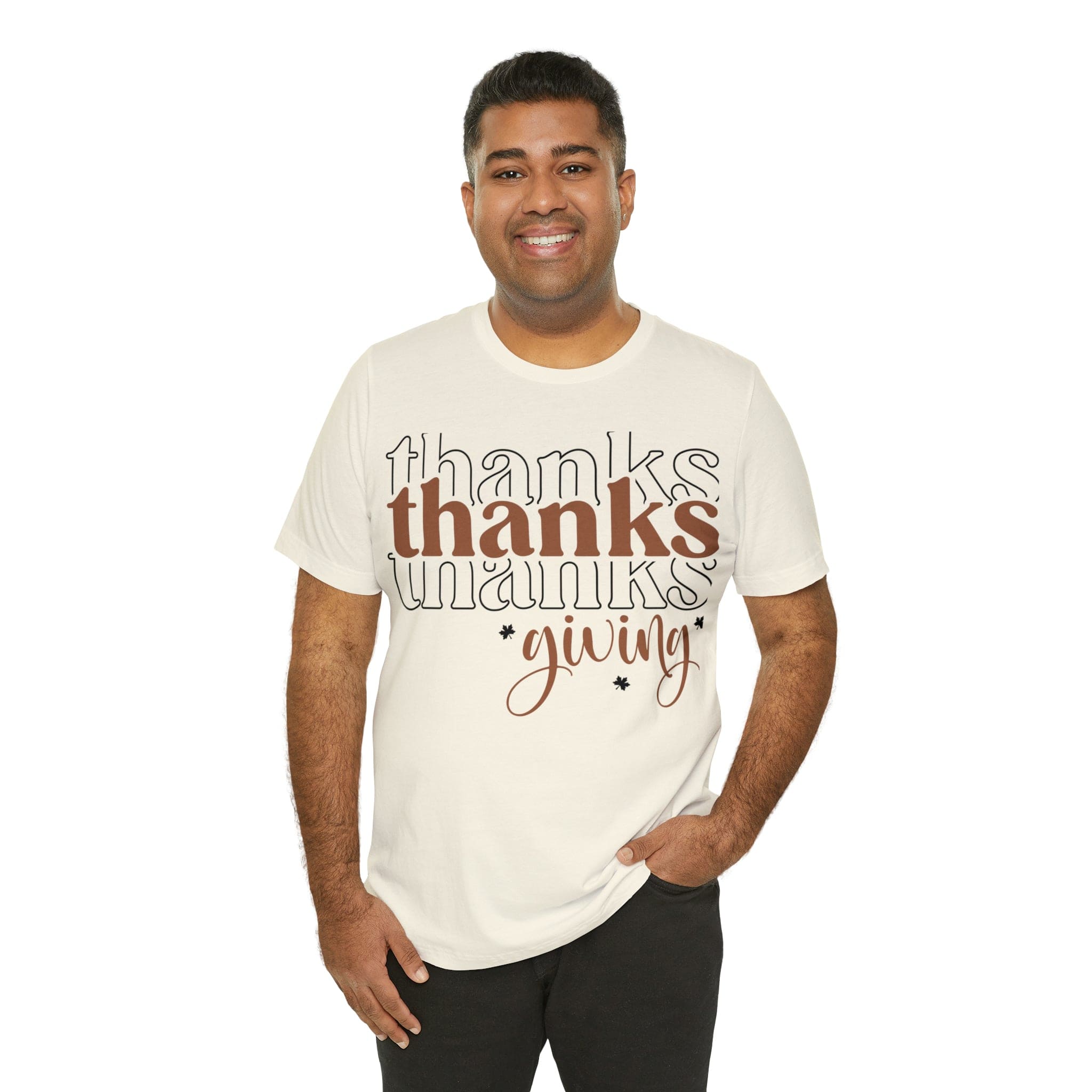 Printify T-Shirt THANKSgiving  - Jersey Short Sleeve Tee