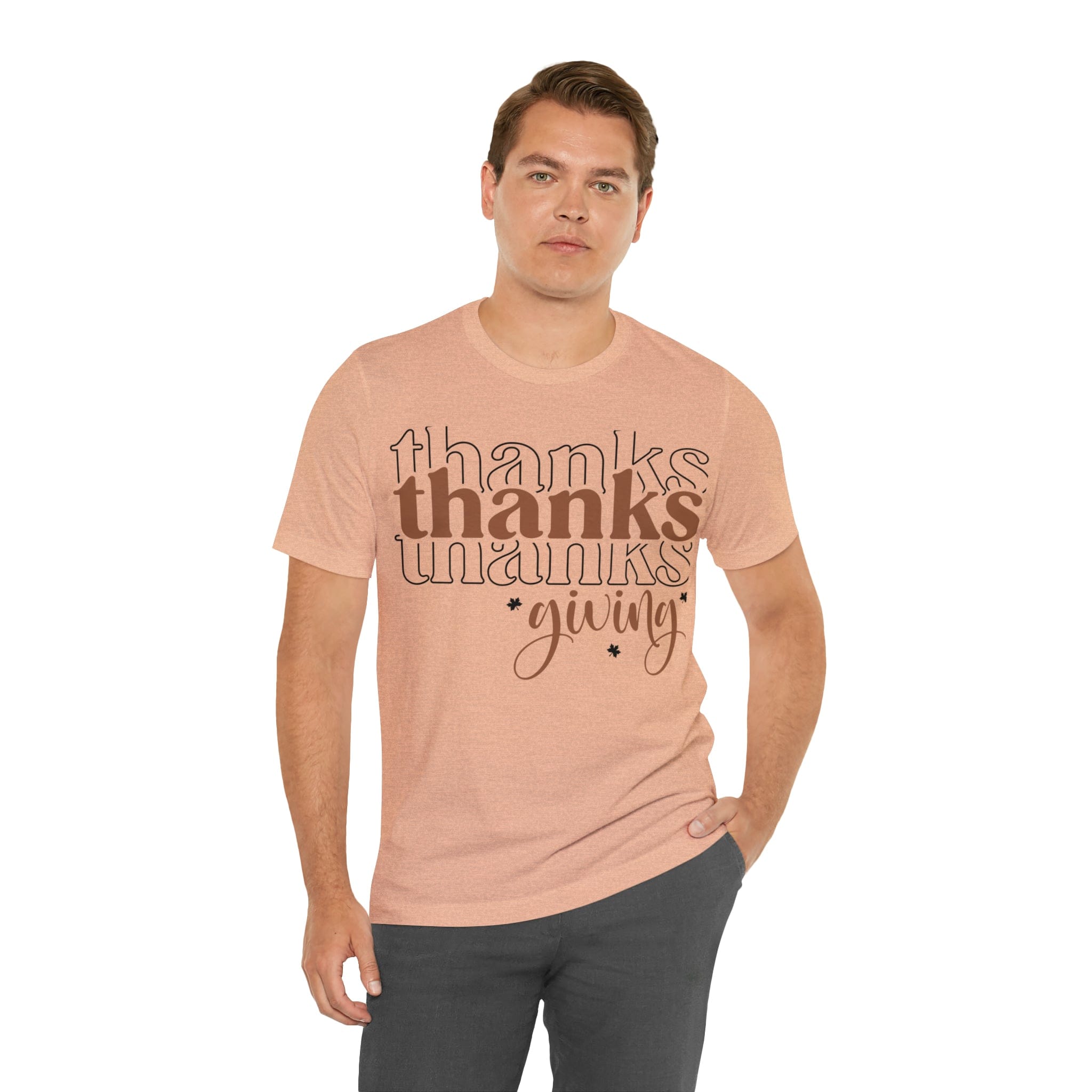 Printify T-Shirt THANKSgiving  - Jersey Short Sleeve Tee