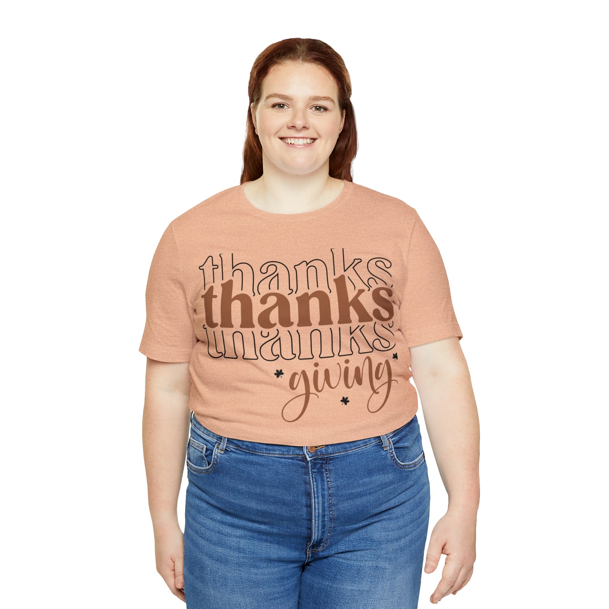 Printify T-Shirt THANKSgiving  - Jersey Short Sleeve Tee