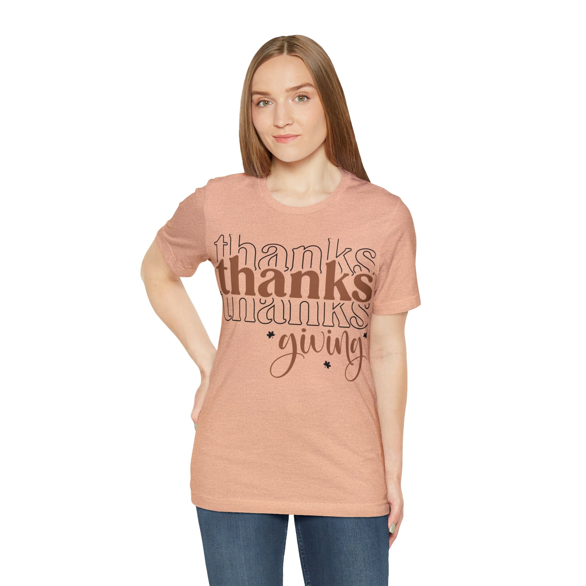 Printify T-Shirt THANKSgiving  - Jersey Short Sleeve Tee