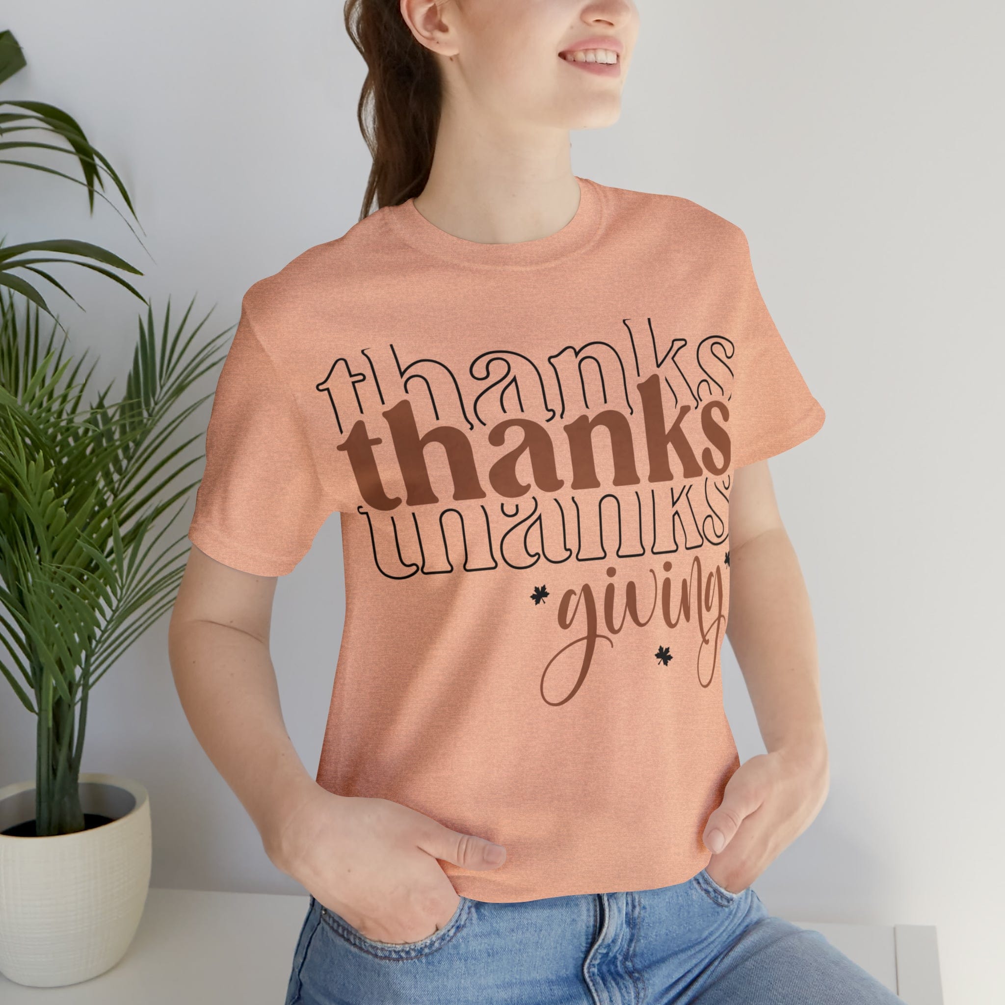 Printify T-Shirt THANKSgiving  - Jersey Short Sleeve Tee