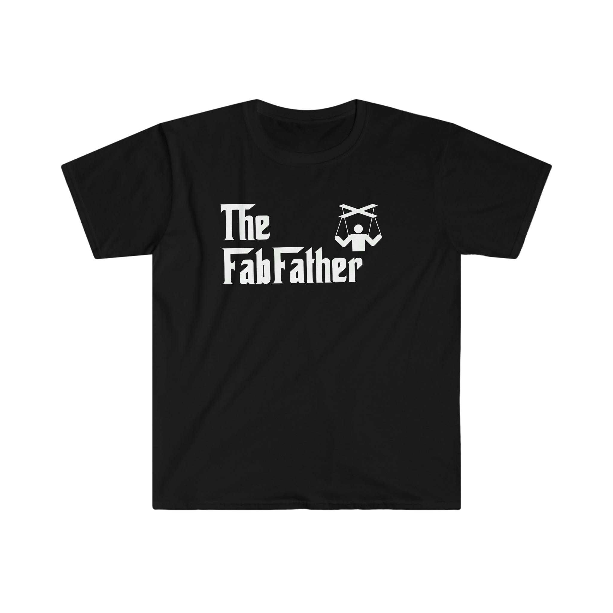 Printify T-Shirt Black / S The Fabfather White - Unisex Softstyle T-Shirt