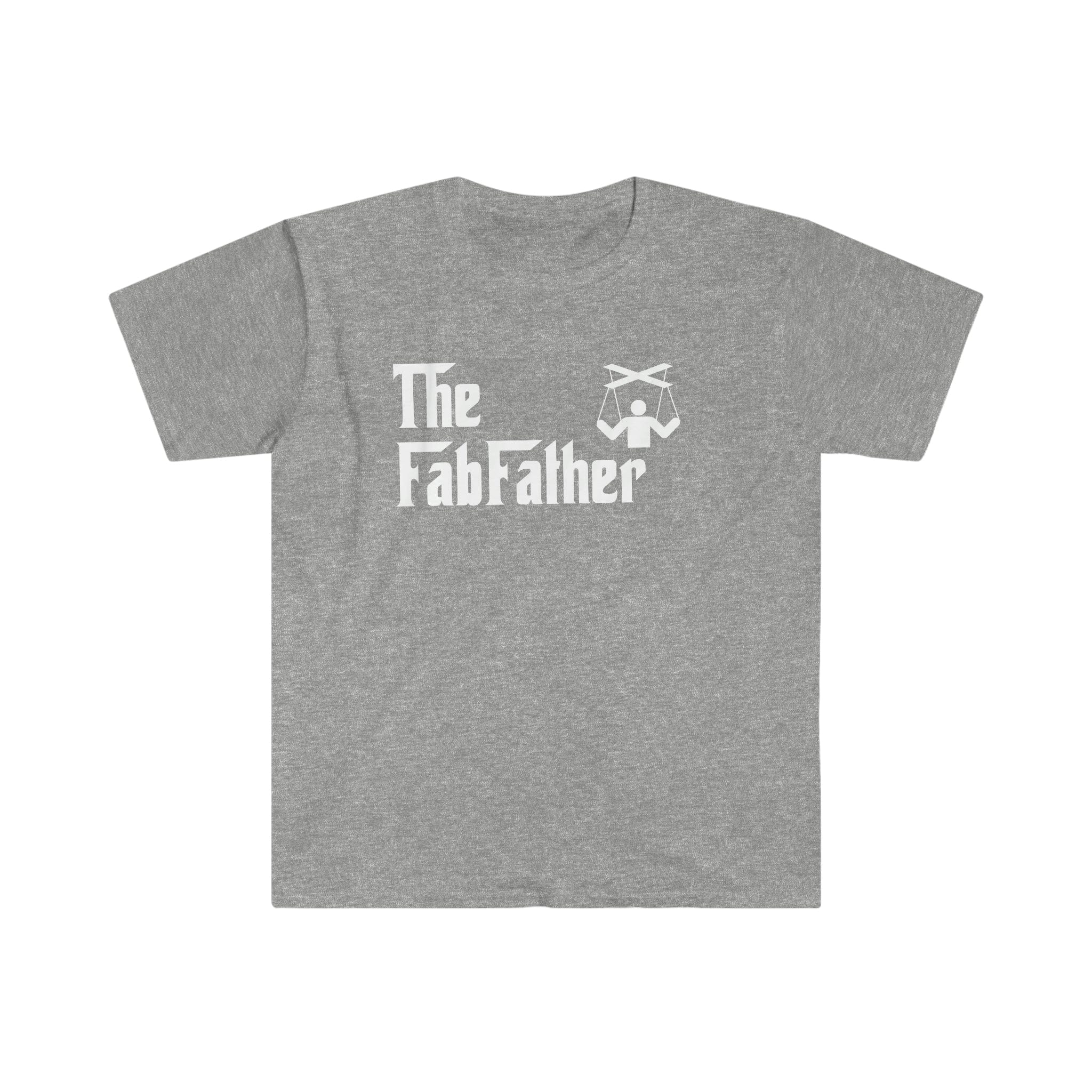 Printify T-Shirt Sport Grey / S The Fabfather White - Unisex Softstyle T-Shirt