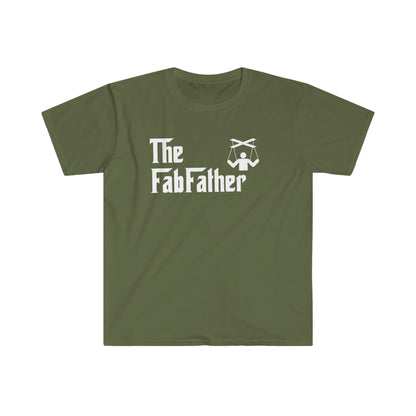 Printify T-Shirt Military Green / S The Fabfather White - Unisex Softstyle T-Shirt