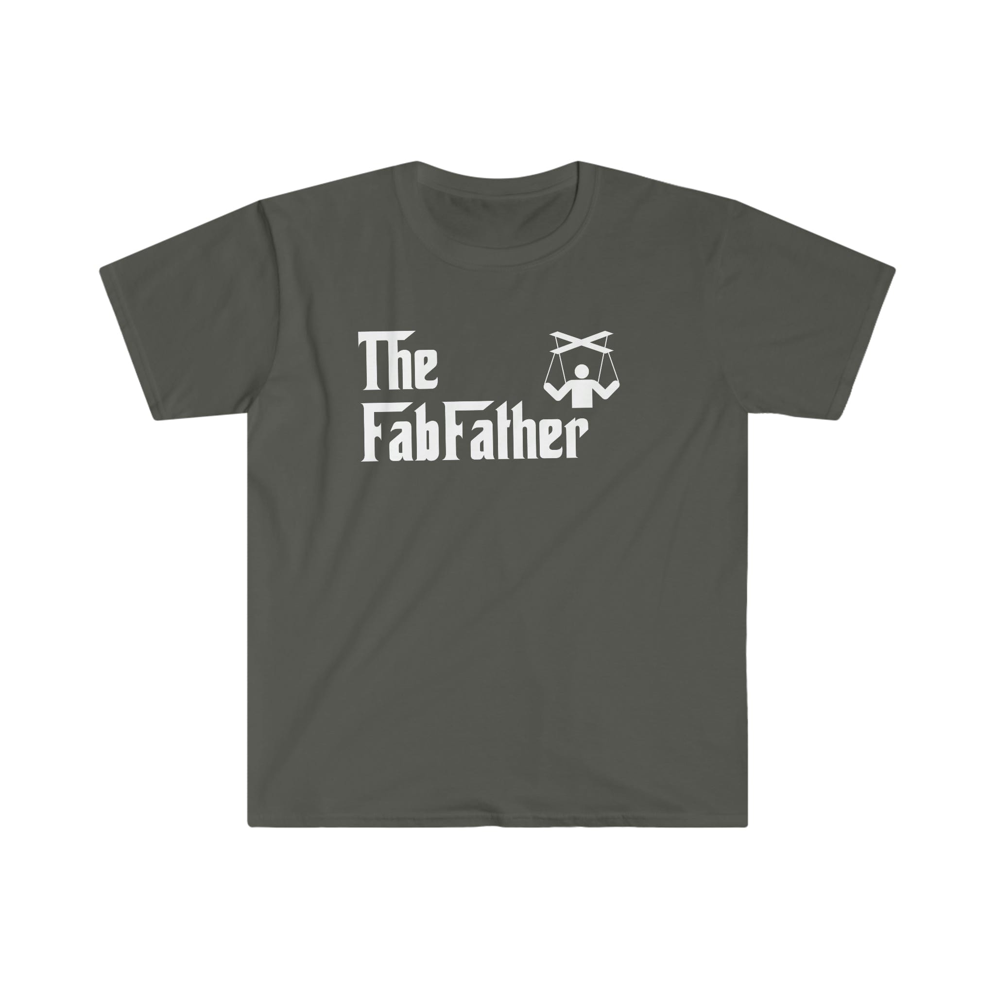 Printify T-Shirt Charcoal / S The Fabfather White - Unisex Softstyle T-Shirt