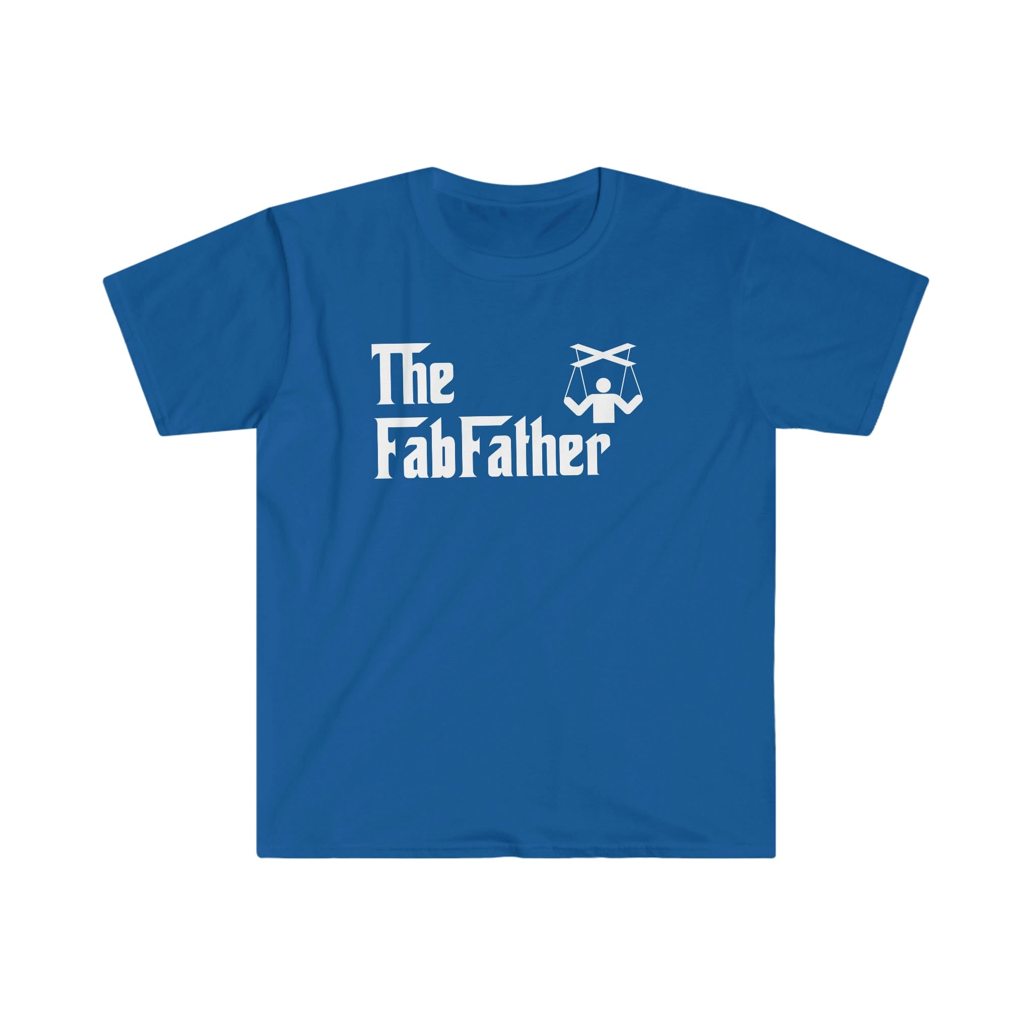Printify T-Shirt Royal / S The Fabfather White - Unisex Softstyle T-Shirt