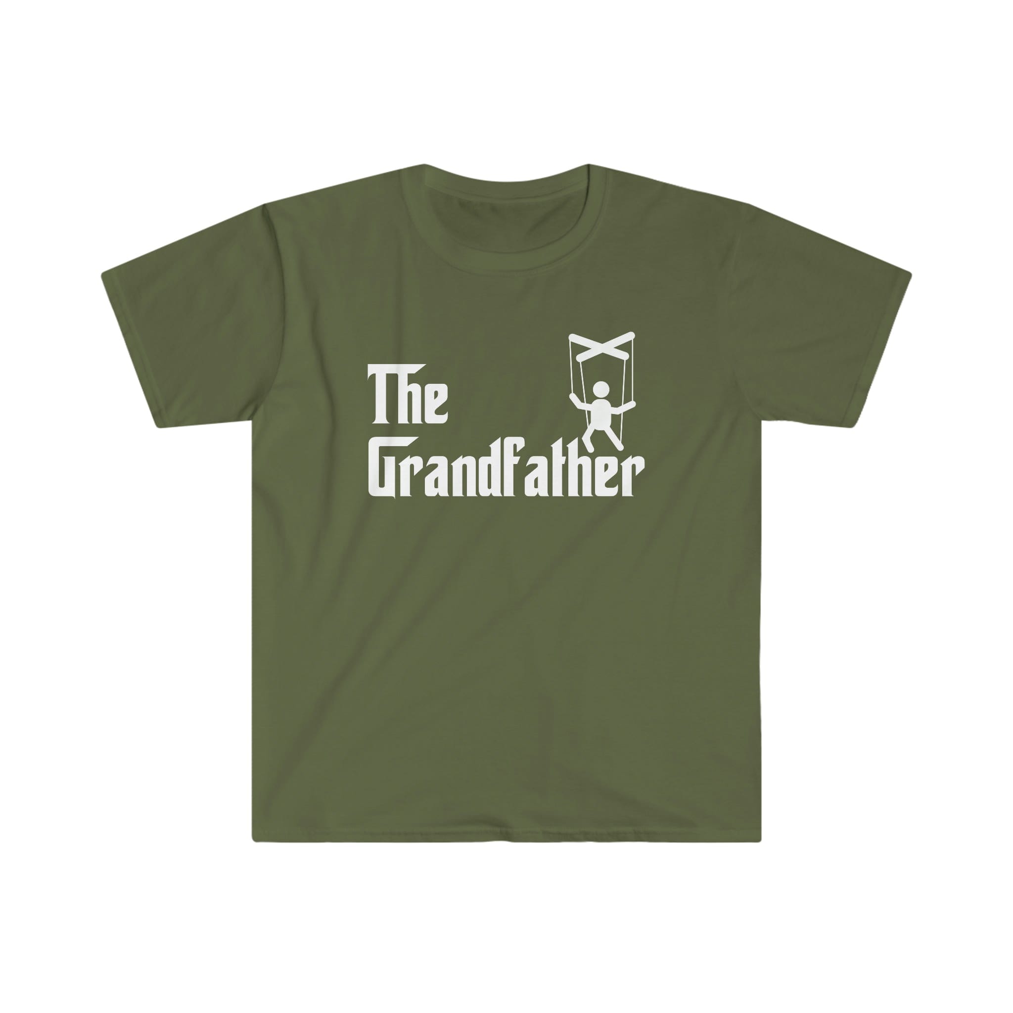 Printify T-Shirt Military Green / S The Grandfather White - Unisex Softstyle T-Shirt