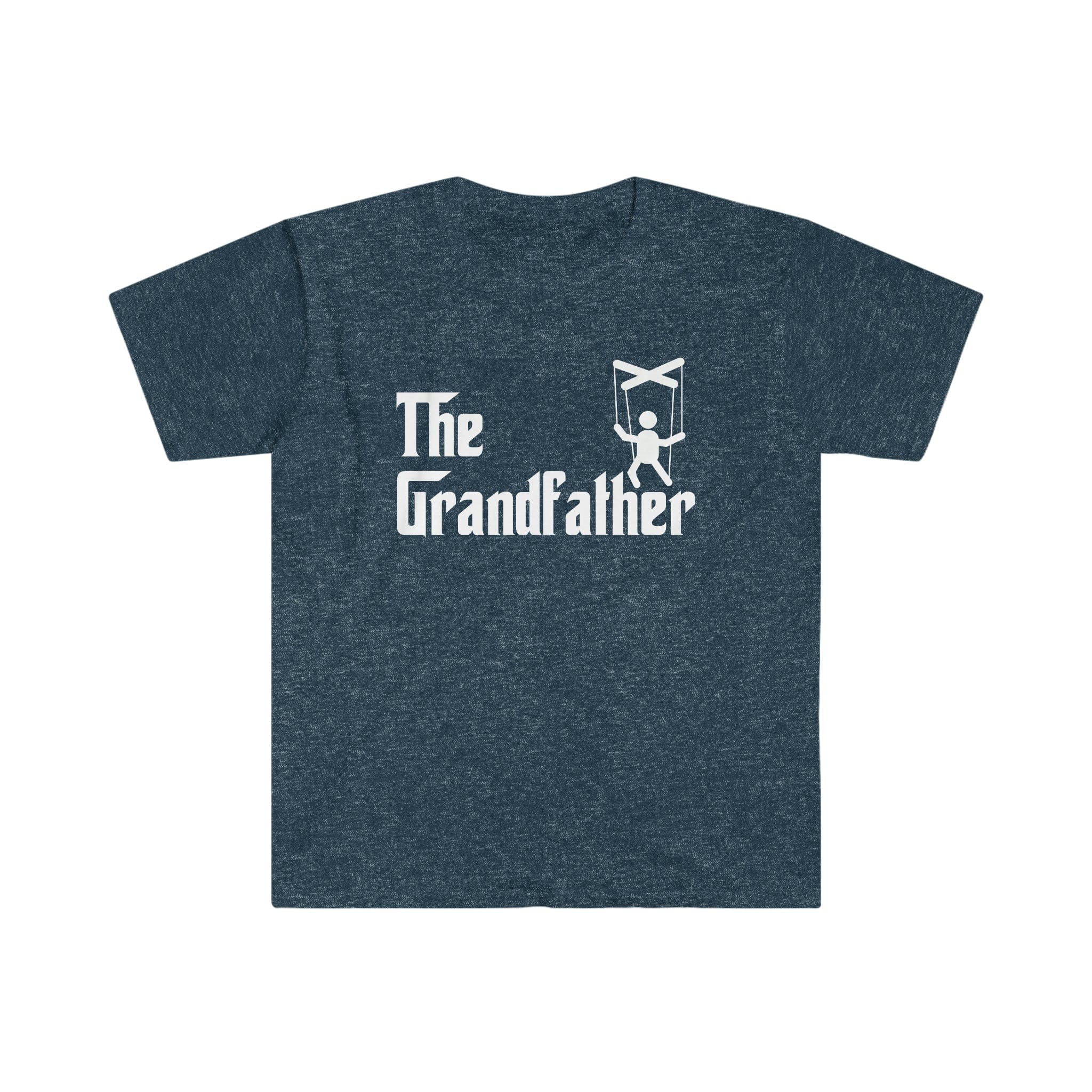 Printify T-Shirt Heather Navy / S The Grandfather White - Unisex Softstyle T-Shirt