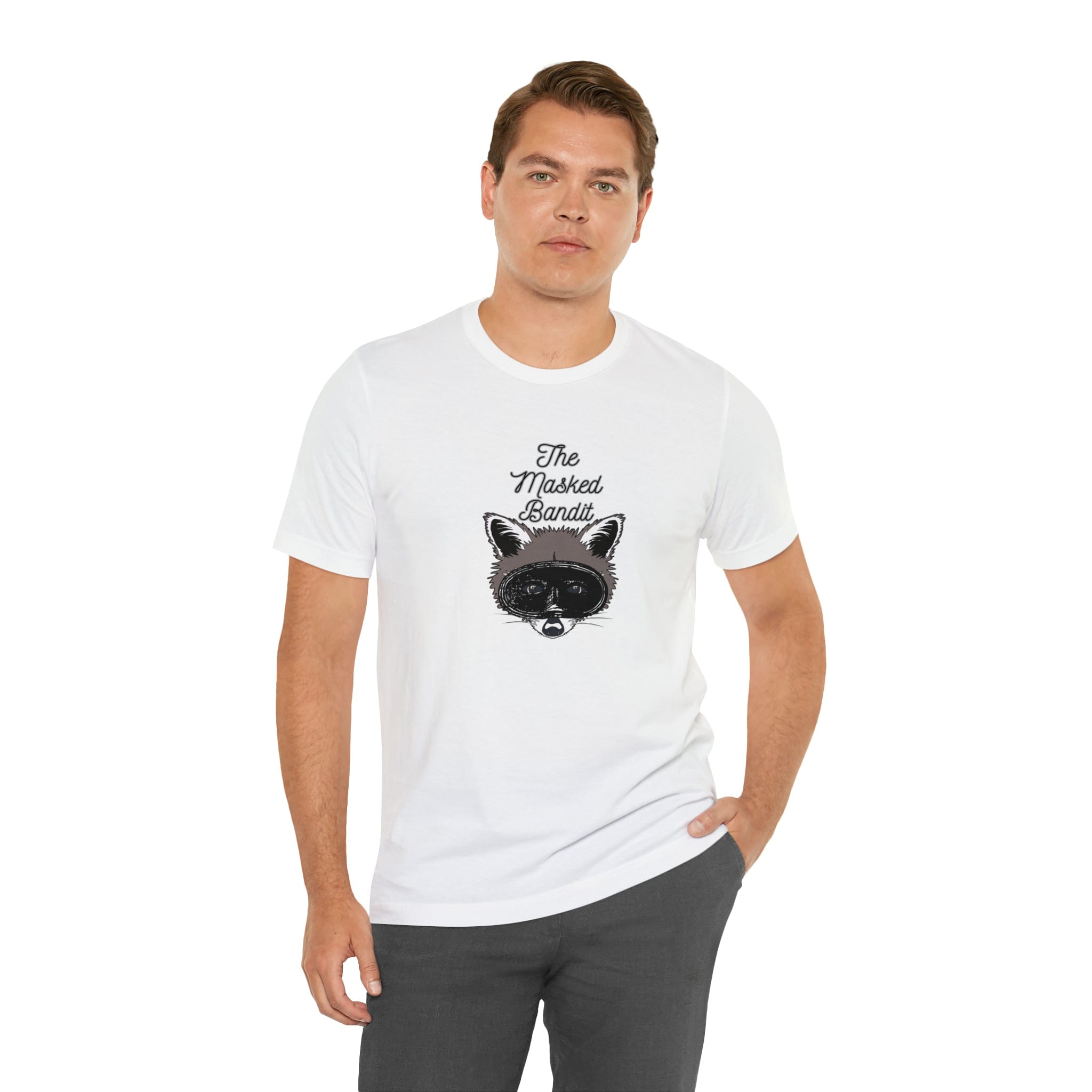 Printify T-Shirt White / S The Masked Bandit - Jersey Short Sleeve Tee