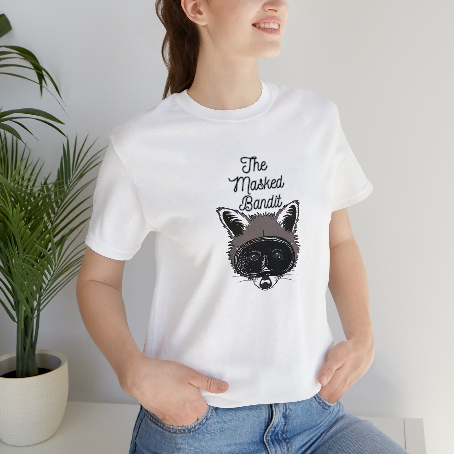 Printify T-Shirt The Masked Bandit - Jersey Short Sleeve Tee