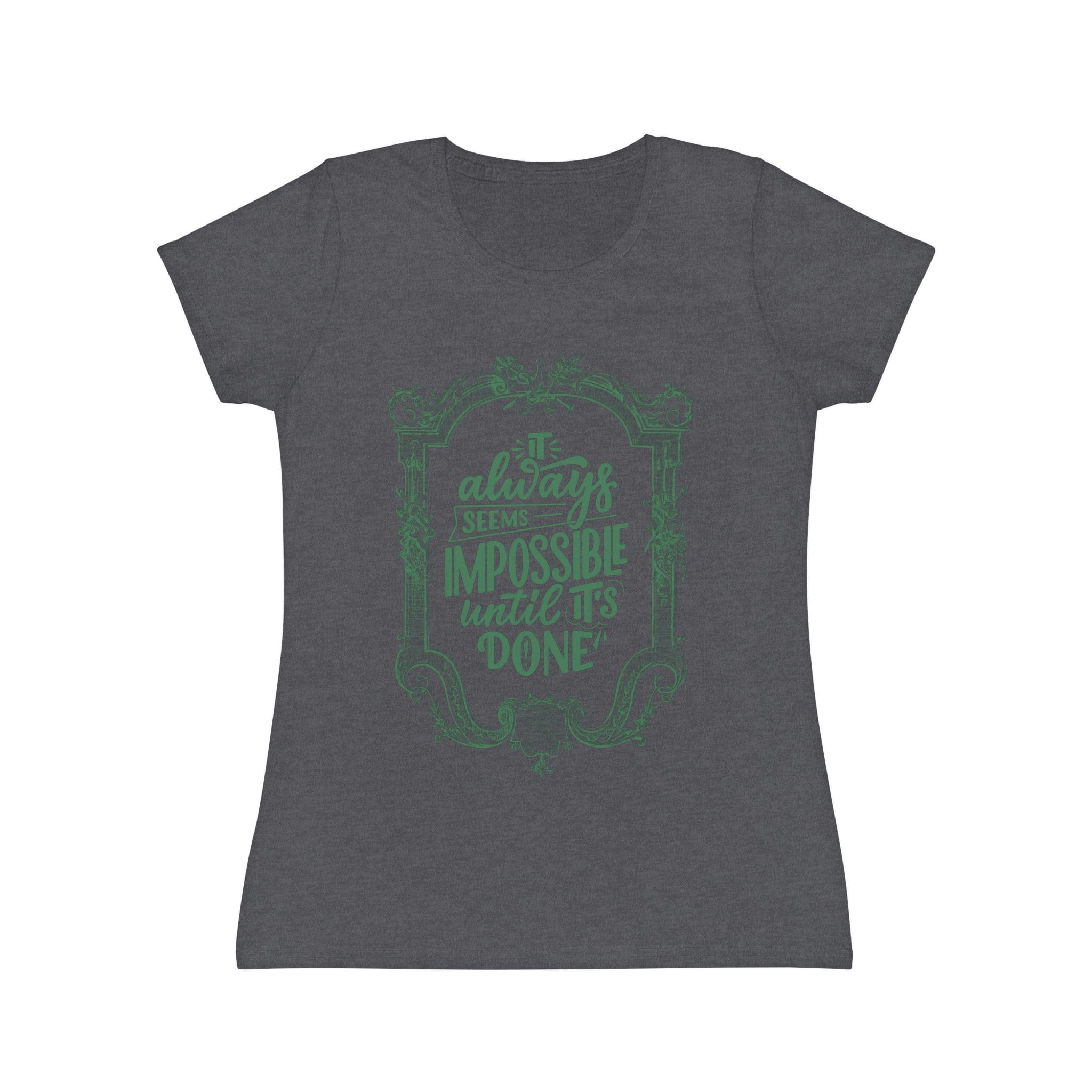Printify T-Shirt Dark Heather Grey / XS Women's Iconic T-Shirt