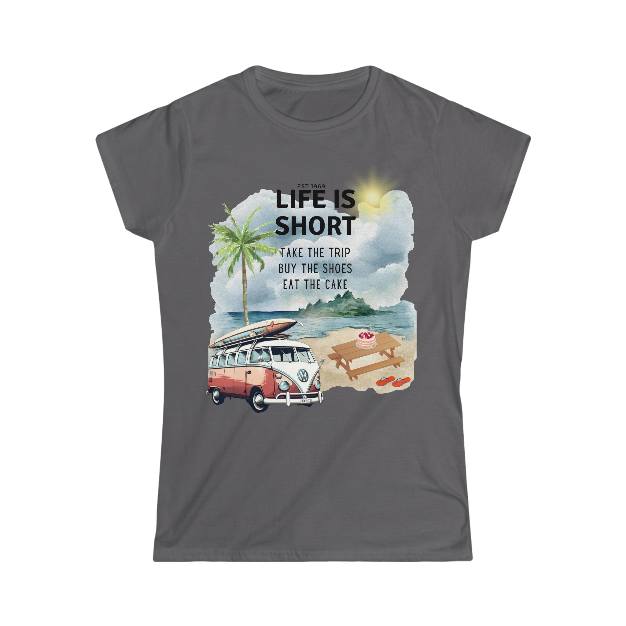 Printify T-Shirt Charcoal / S Women's Softstyle Tee