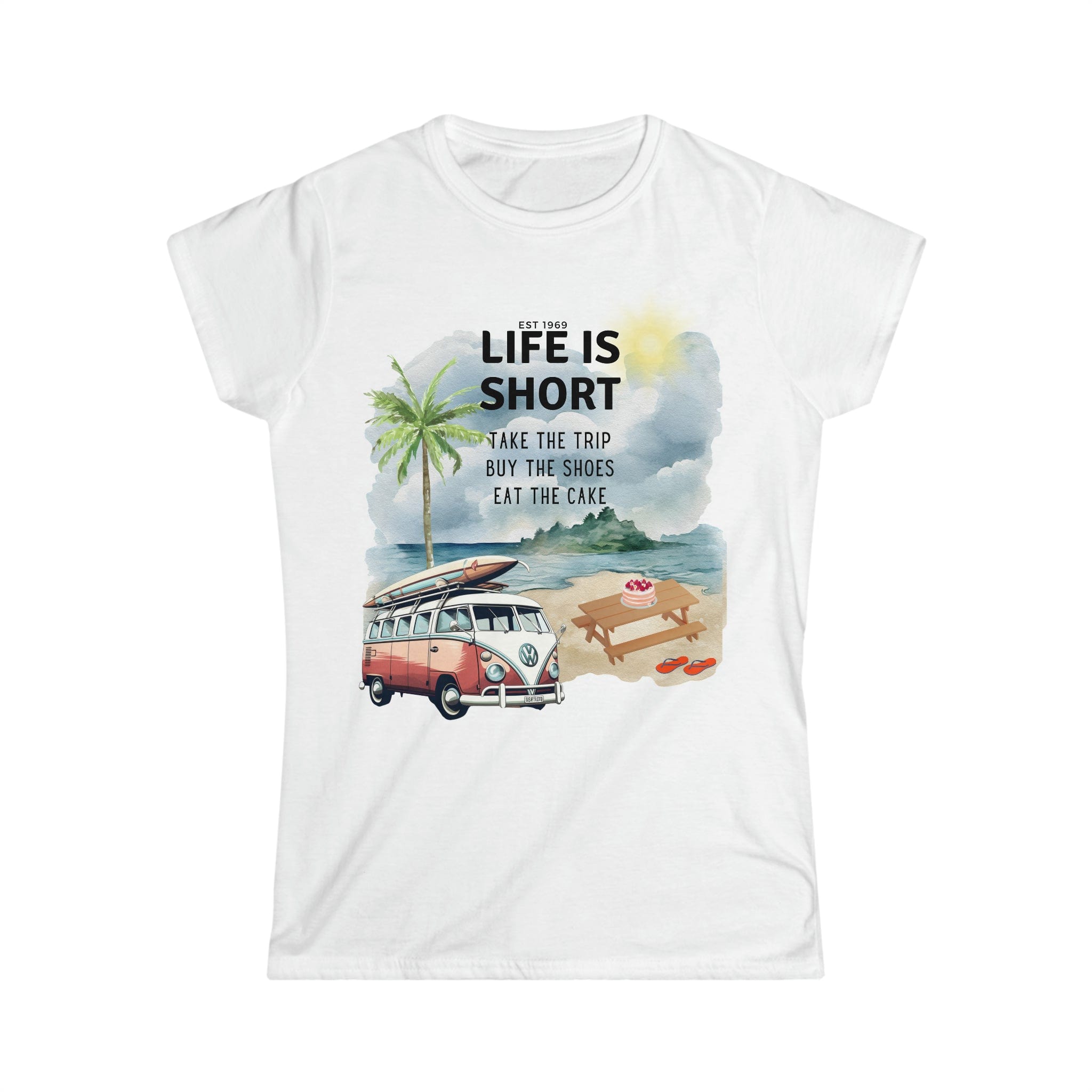 Printify T-Shirt White / S Women's Softstyle Tee