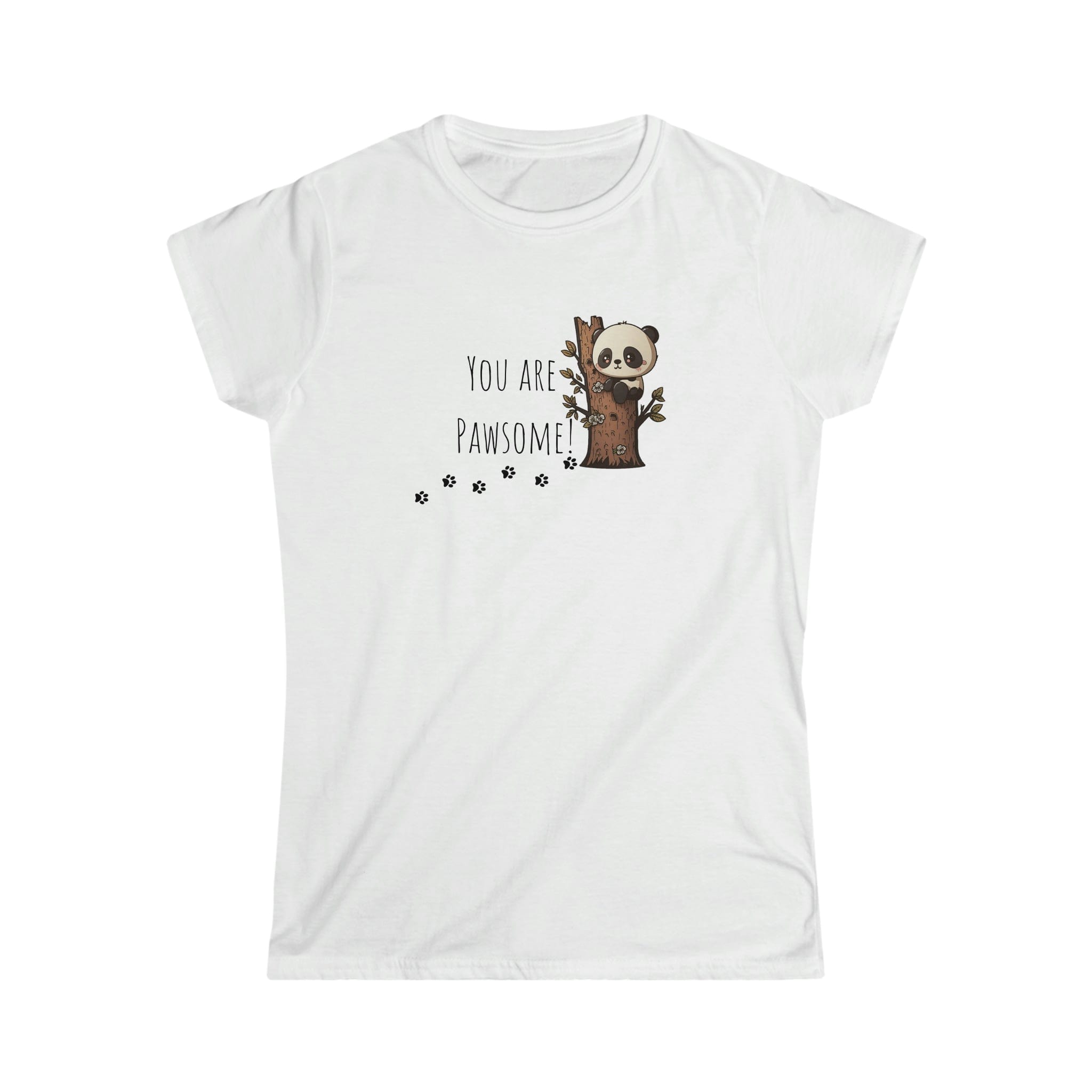 Printify T-Shirt White / S You are Pawsome Women's Softstyle Tee - S-2XL