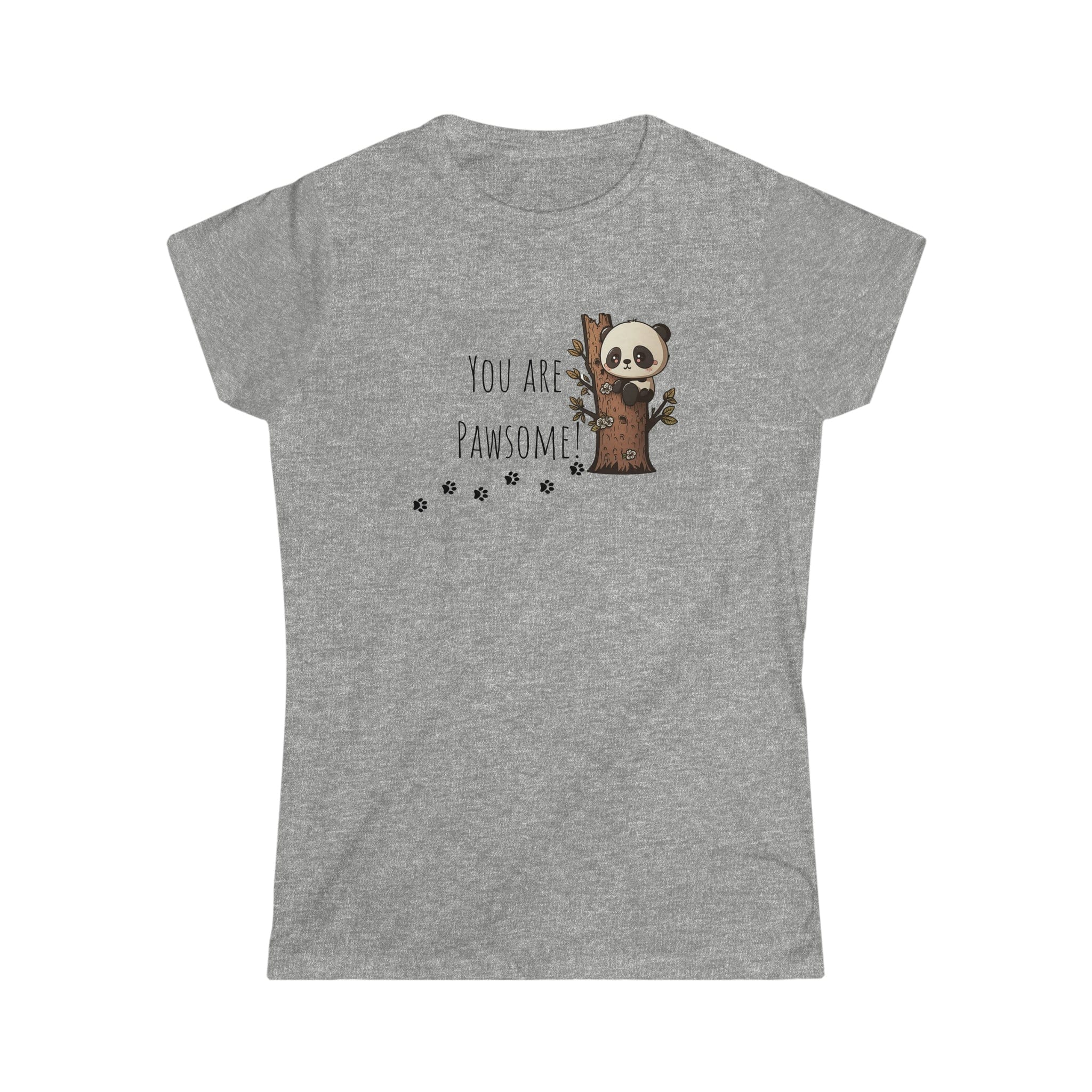 Printify T-Shirt Sport Grey / S You are Pawsome Women's Softstyle Tee - S-2XL
