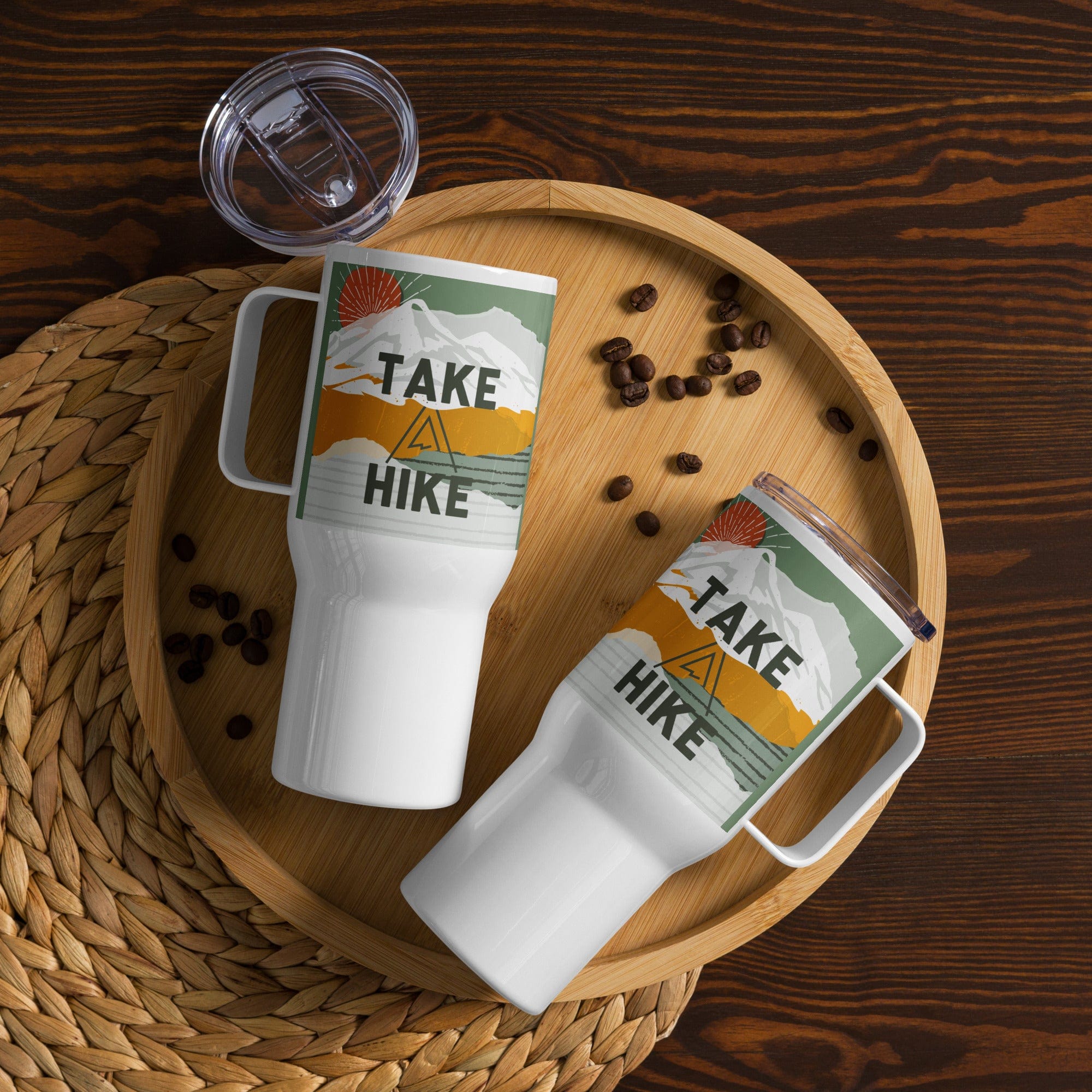 Spruced Roost Take A Hike - Travel mug with a handle