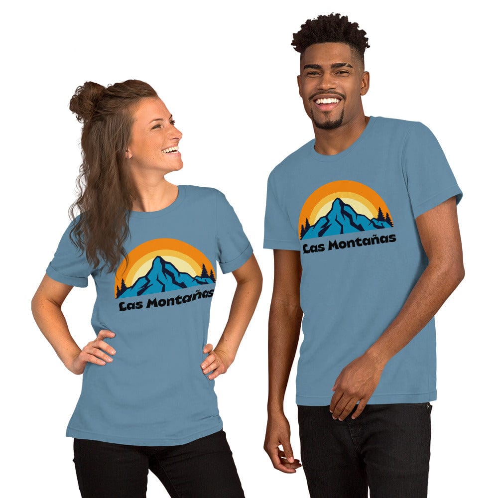 Spruced Roost Steel Blue / S The Mountains - Las Montañas - Unisex t-shirt - XS-5XL