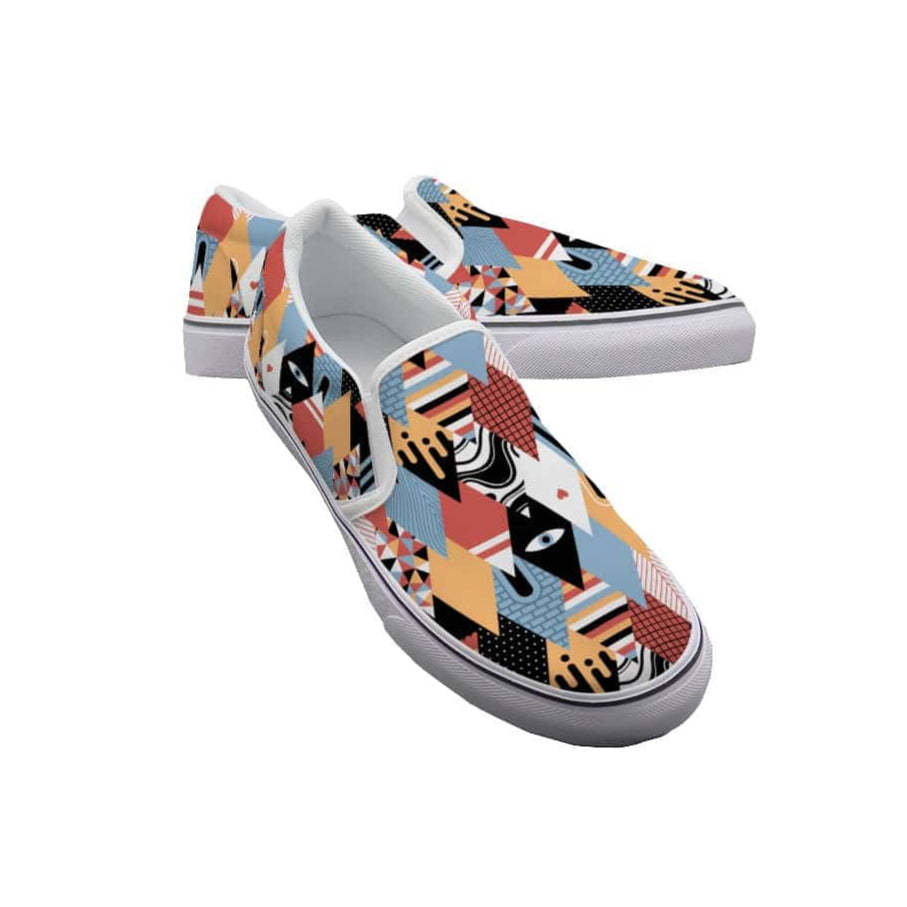Yoycol White / US6(EUR36) Trapezoid Trainers - Women's Slip On Sneakers
