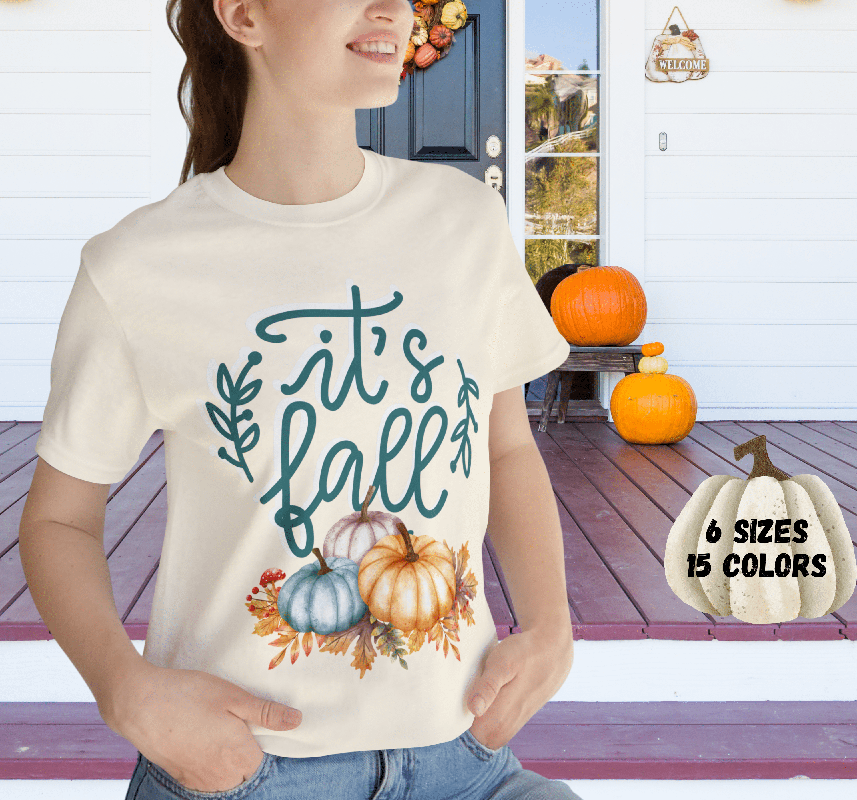 Printify Women's Clothing It's Fall Y'all Autumn Women's Tshirt- 7 Colors- S-3XL