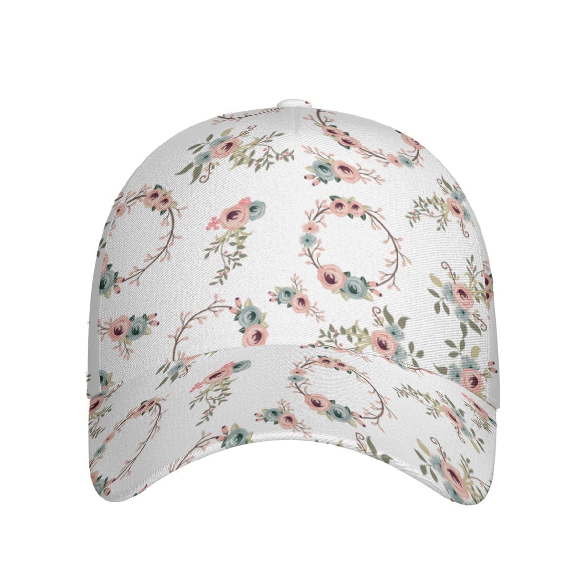 Yoycol Women's U / White Delicate Floral Peaked Cap