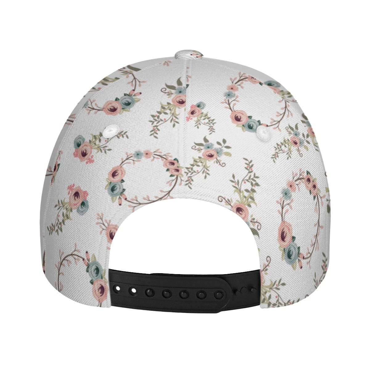 Yoycol Women's U / White Delicate Floral Peaked Cap