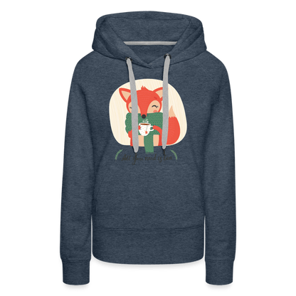 SPOD Women’s Premium Hoodie | Spreadshirt 444 heather denim / S All You Need is Tea - Women’s Premium Hoodie