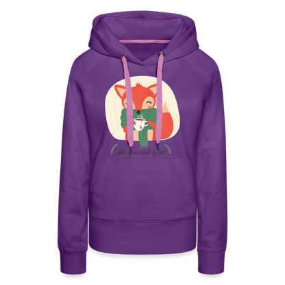 SPOD Women’s Premium Hoodie | Spreadshirt 444 purple / S All You Need is Tea - Women’s Premium Hoodie