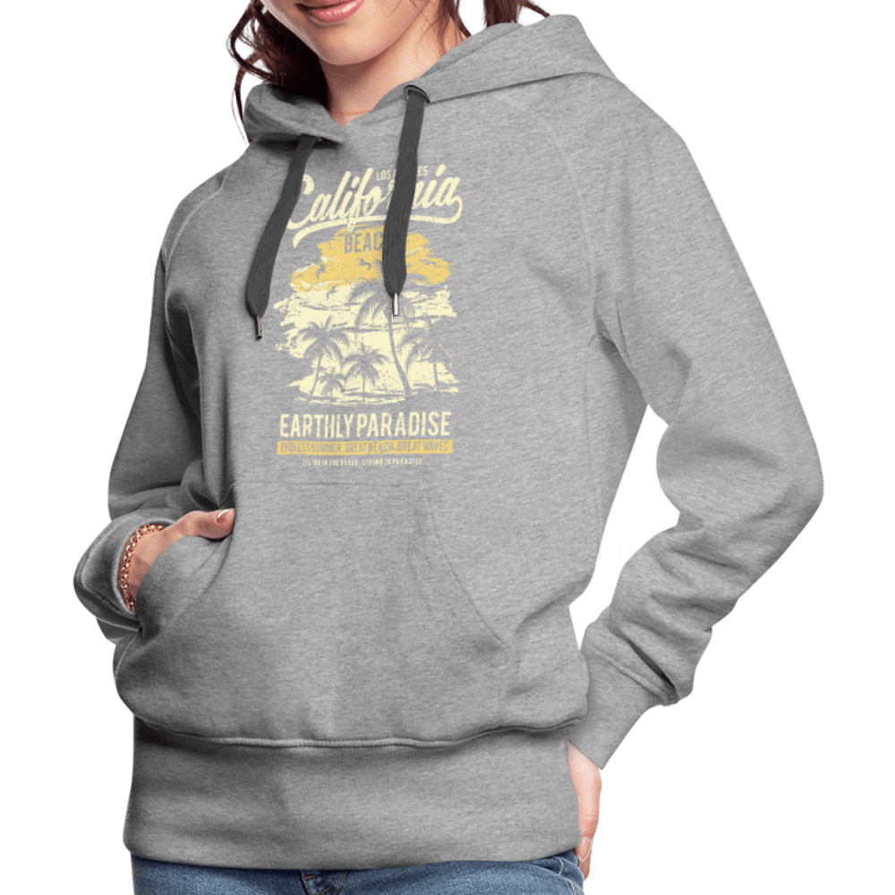 SPOD Women’s Premium Hoodie | Spreadshirt 444 heather grey / S California Beach Pardise - Women’s Premium Hoodie