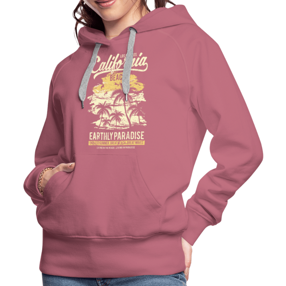 SPOD Women’s Premium Hoodie | Spreadshirt 444 mauve / S California Beach Pardise - Women’s Premium Hoodie