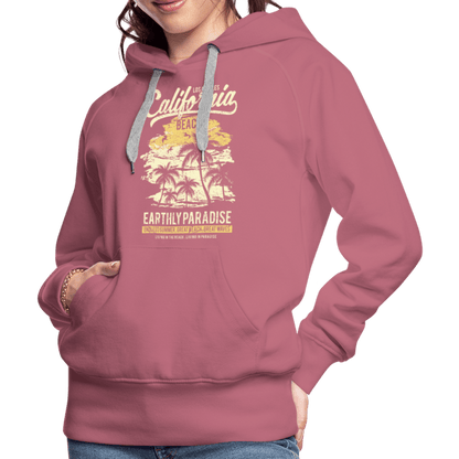 SPOD Women’s Premium Hoodie | Spreadshirt 444 mauve / S California Beach Pardise - Women’s Premium Hoodie