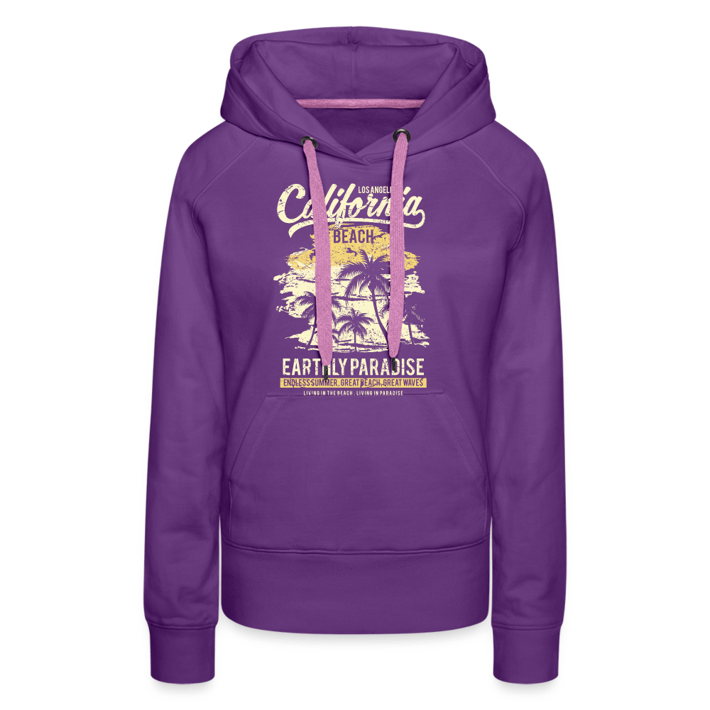 SPOD Women’s Premium Hoodie | Spreadshirt 444 purple / S California Beach Pardise - Women’s Premium Hoodie