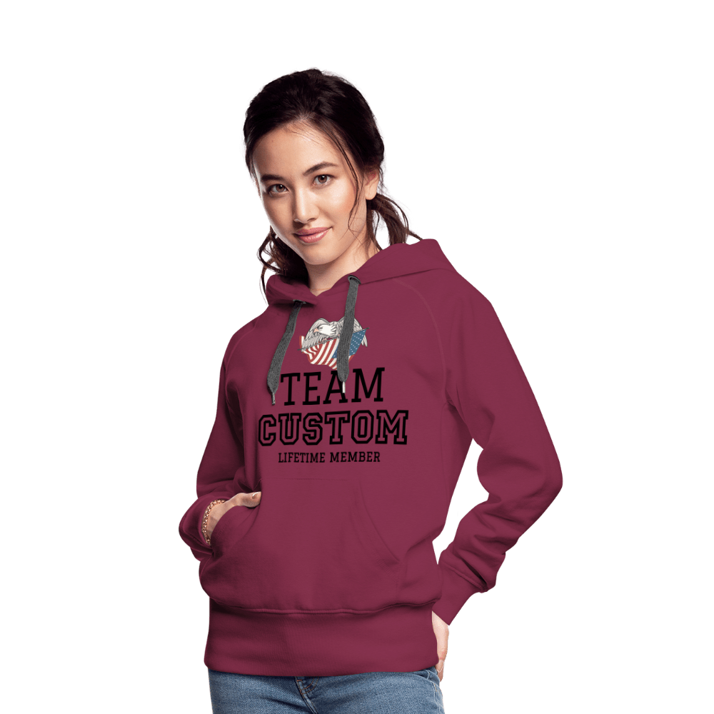 SPOD Women’s Premium Hoodie | Spreadshirt 444 burgundy / S Family Team - Lifetime Member  - Women’s Premium Hoodie