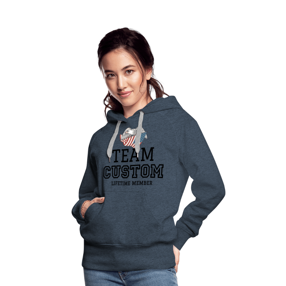 SPOD Women’s Premium Hoodie | Spreadshirt 444 heather denim / S Family Team - Lifetime Member  - Women’s Premium Hoodie