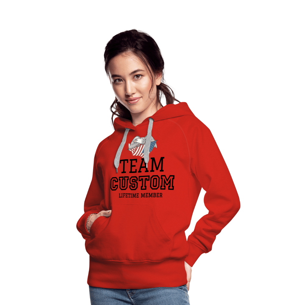 SPOD Women’s Premium Hoodie | Spreadshirt 444 red / S Family Team - Lifetime Member  - Women’s Premium Hoodie